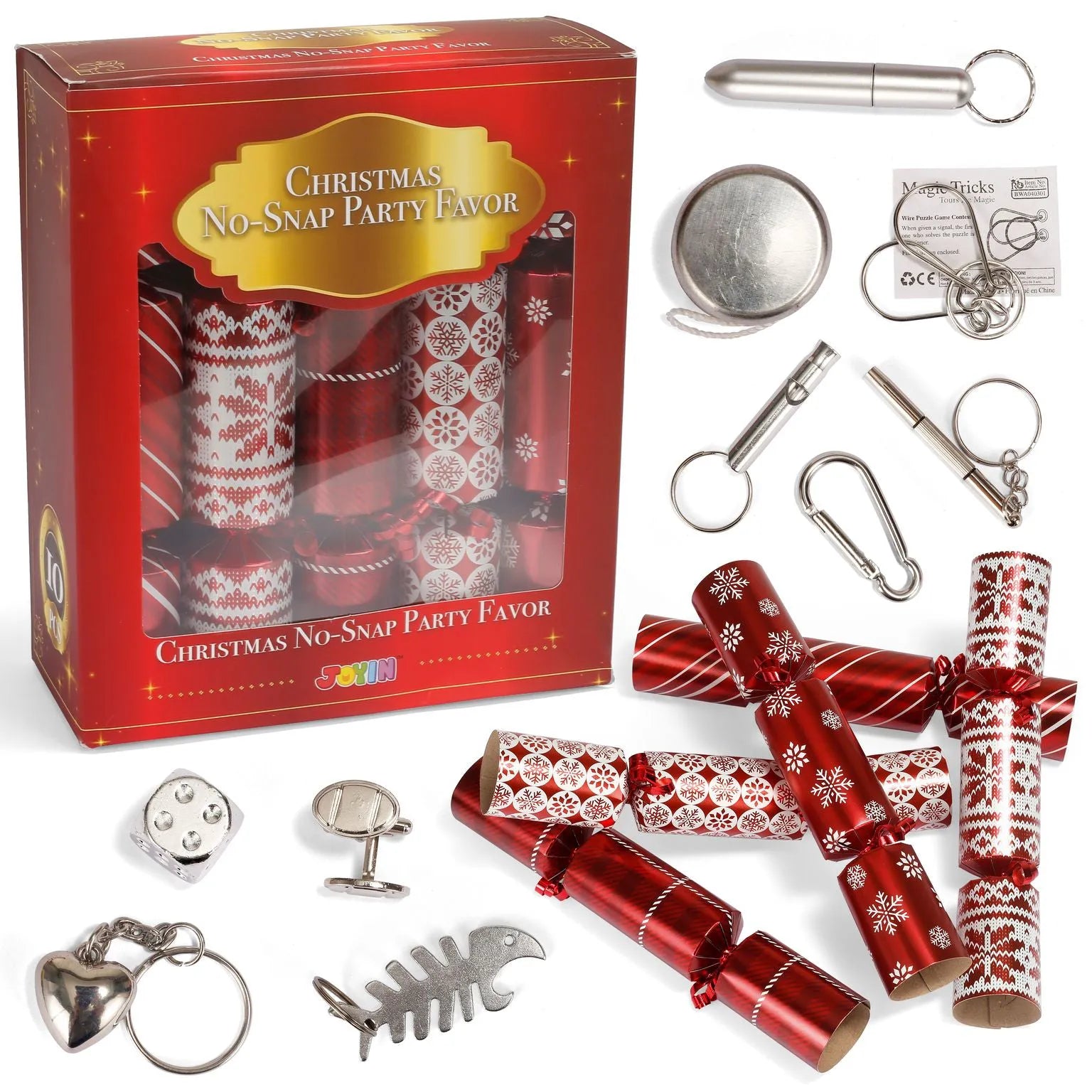 Christmas Party Table Favors (Red Deluxe), 10 Pack
