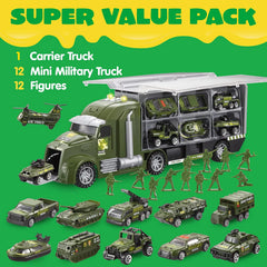 25-in-1 Die-Cast Military Toy Set