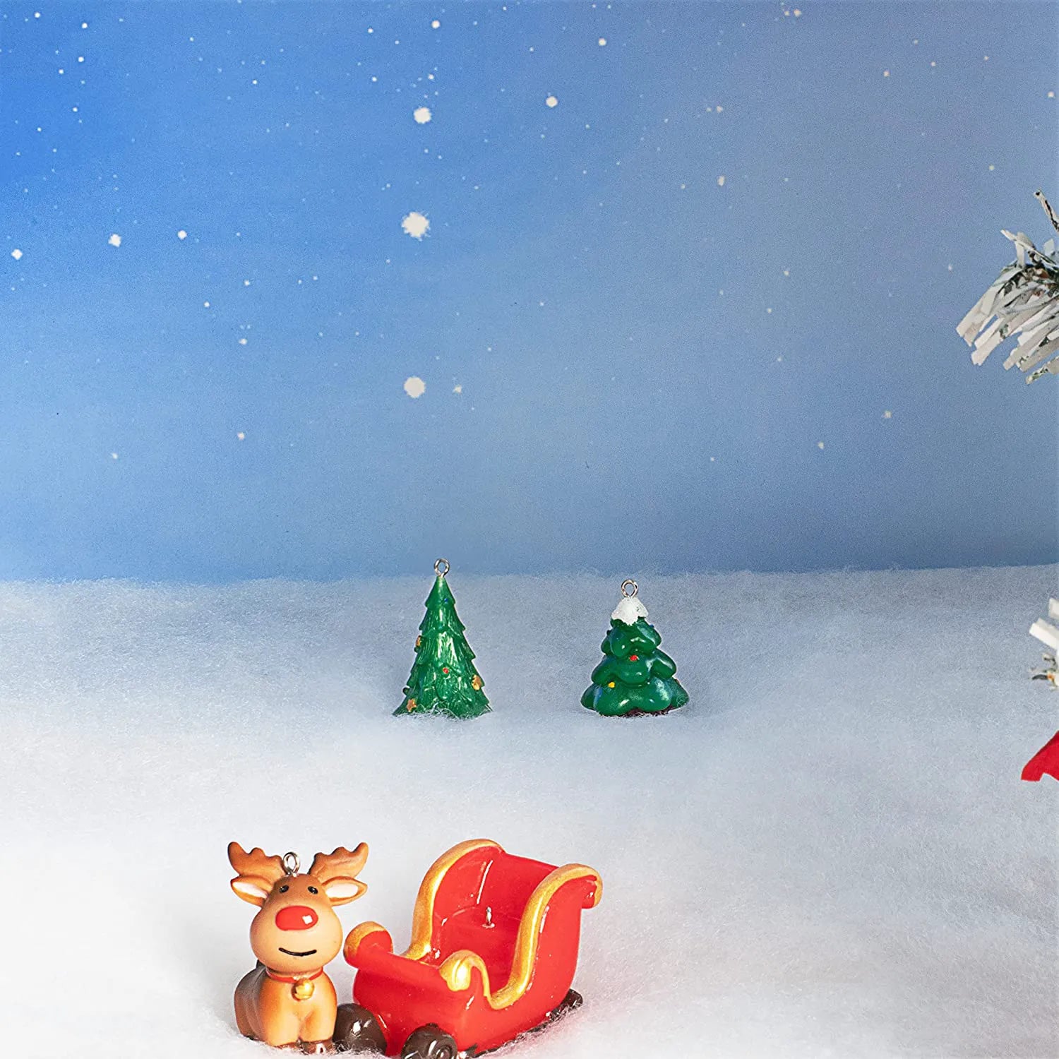 Christmas Snow Blanket Roll, 4 Pieces