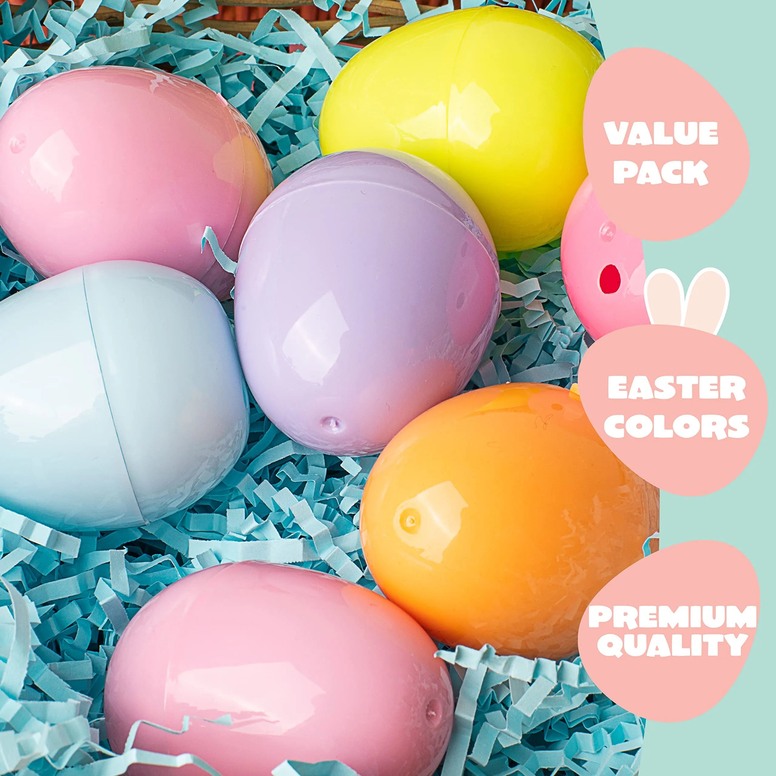 144 Pastel Easter Egg Shells (2.3 Inches)