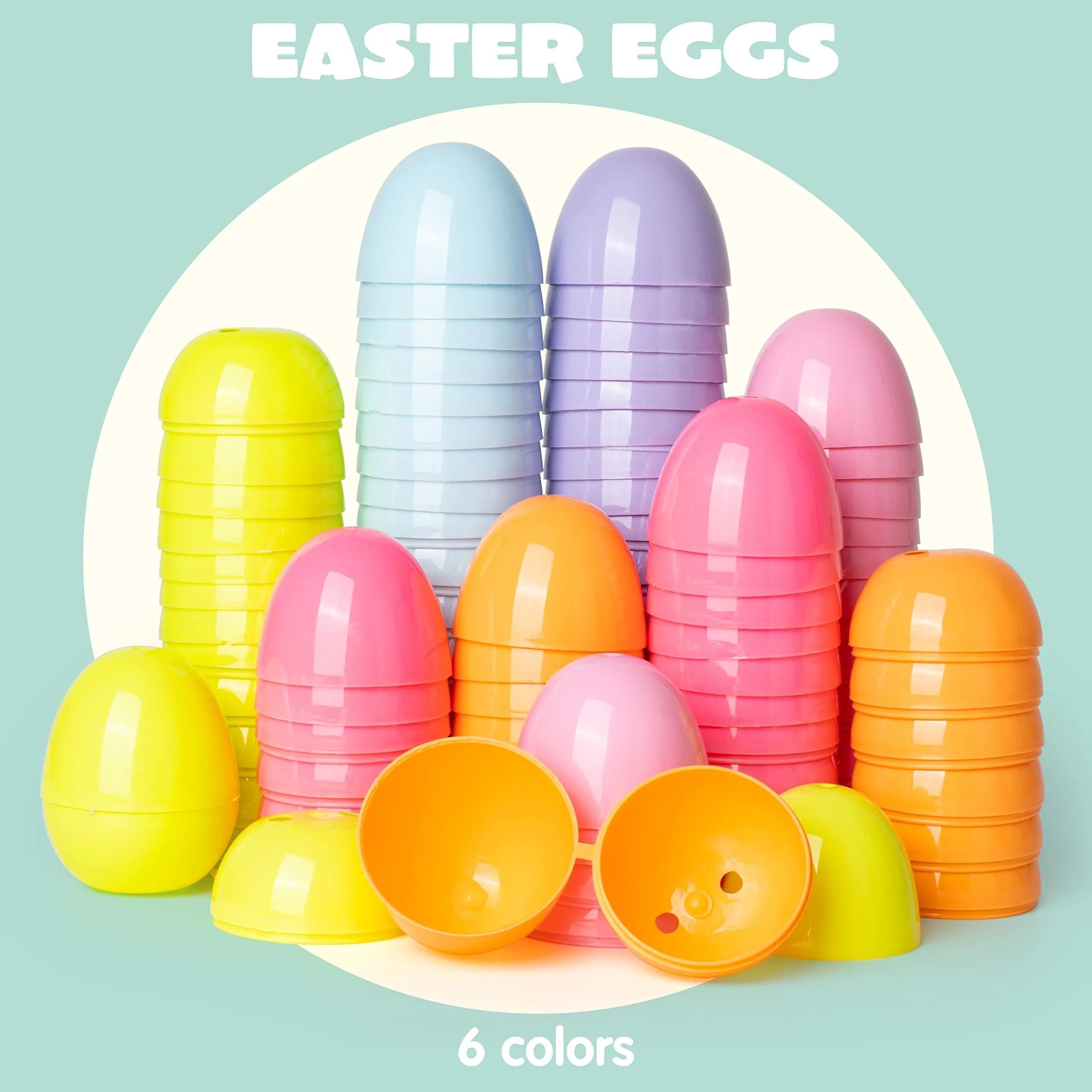 144 Pastel Easter Egg Shells (2.3 Inches)