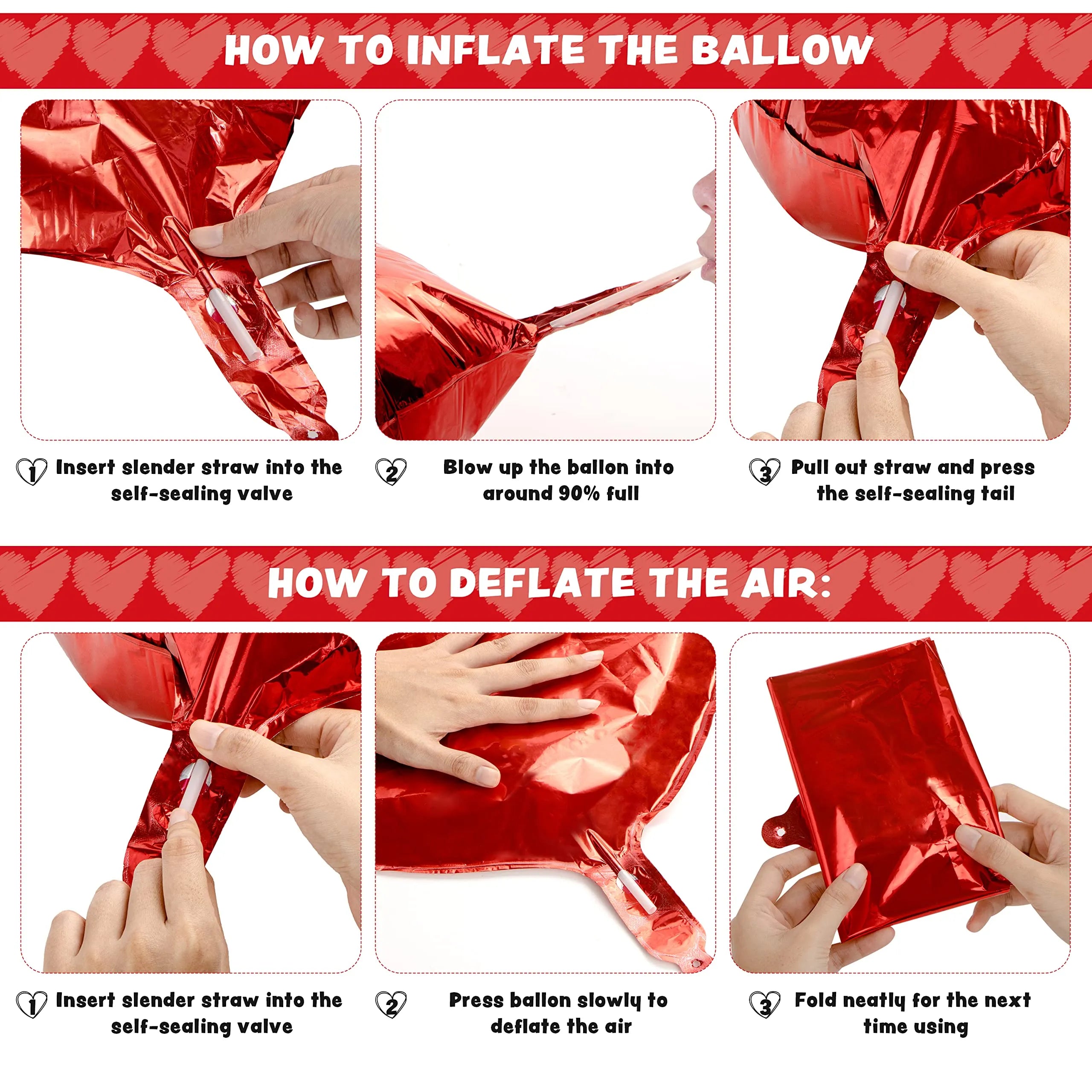 14-Piece Valentine's Day Party Decoration Set with Balloons
