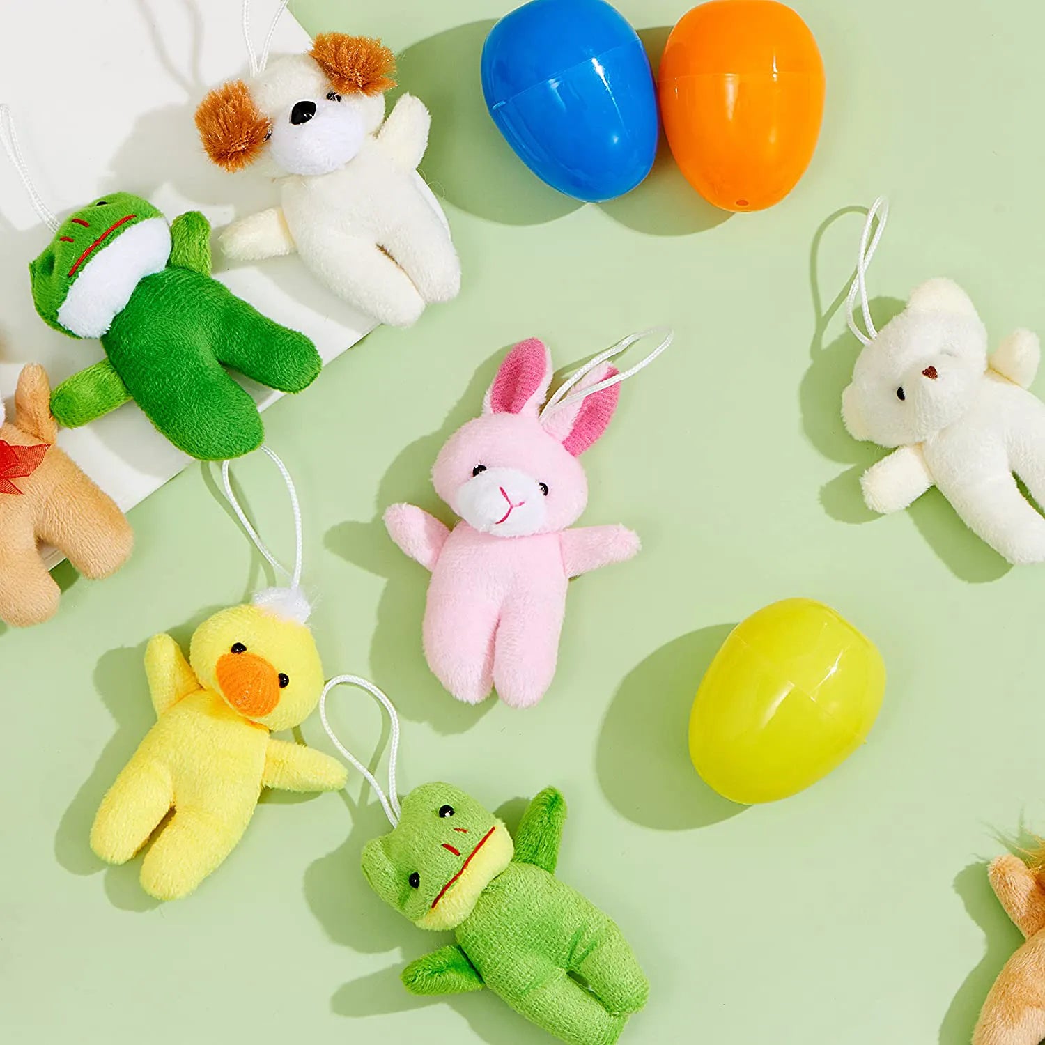 15 Plush Animals Prefilled Easter Eggs
