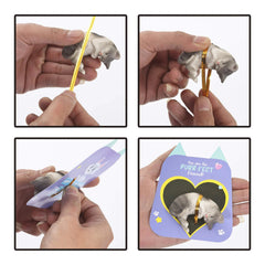 16Pcs Kids Valentine's Day Cards with Dog and Cat Figure Toys - Classroom Exchange Gifts