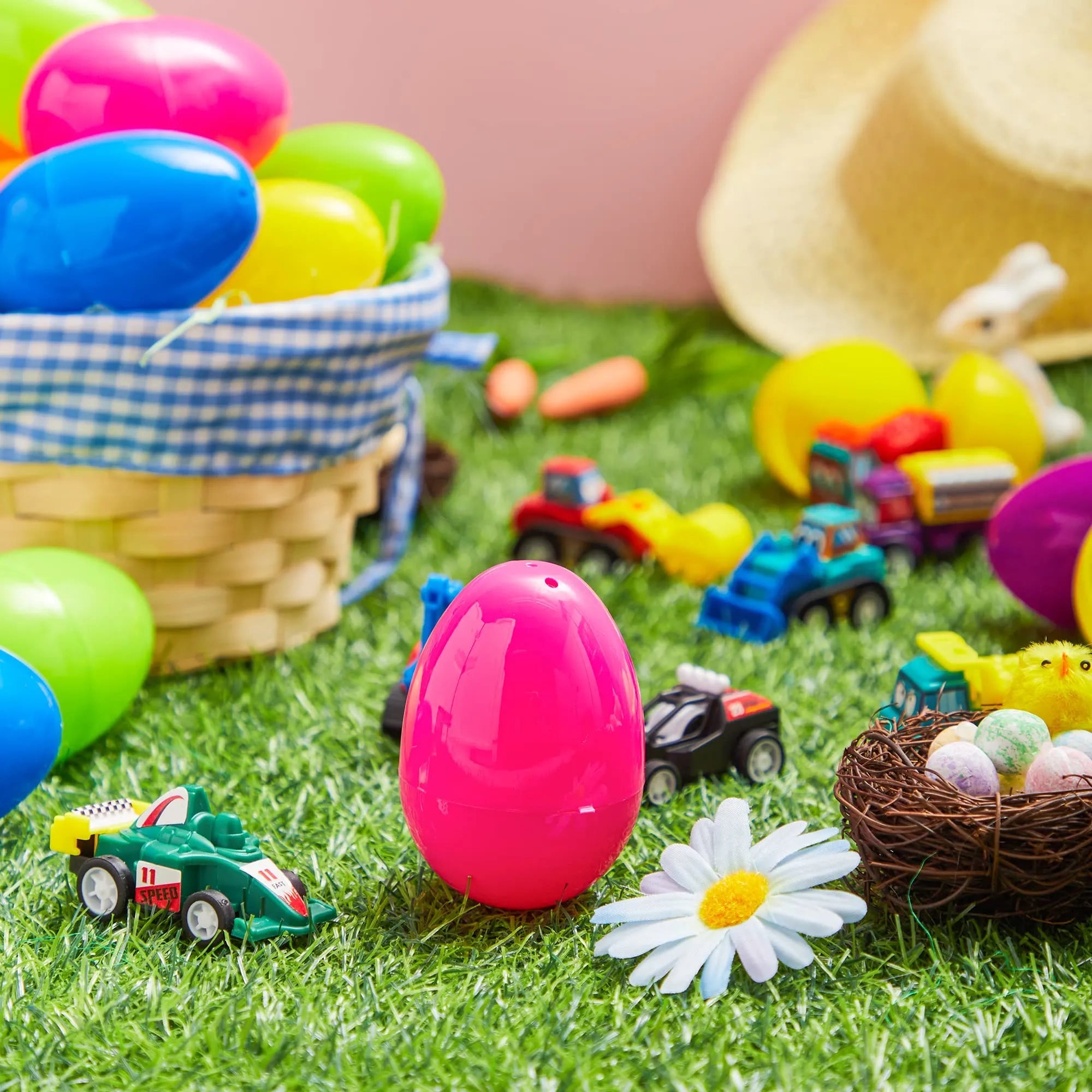 18-Pack Pull Back Cars Prefilled Easter Eggs (3 Inches)