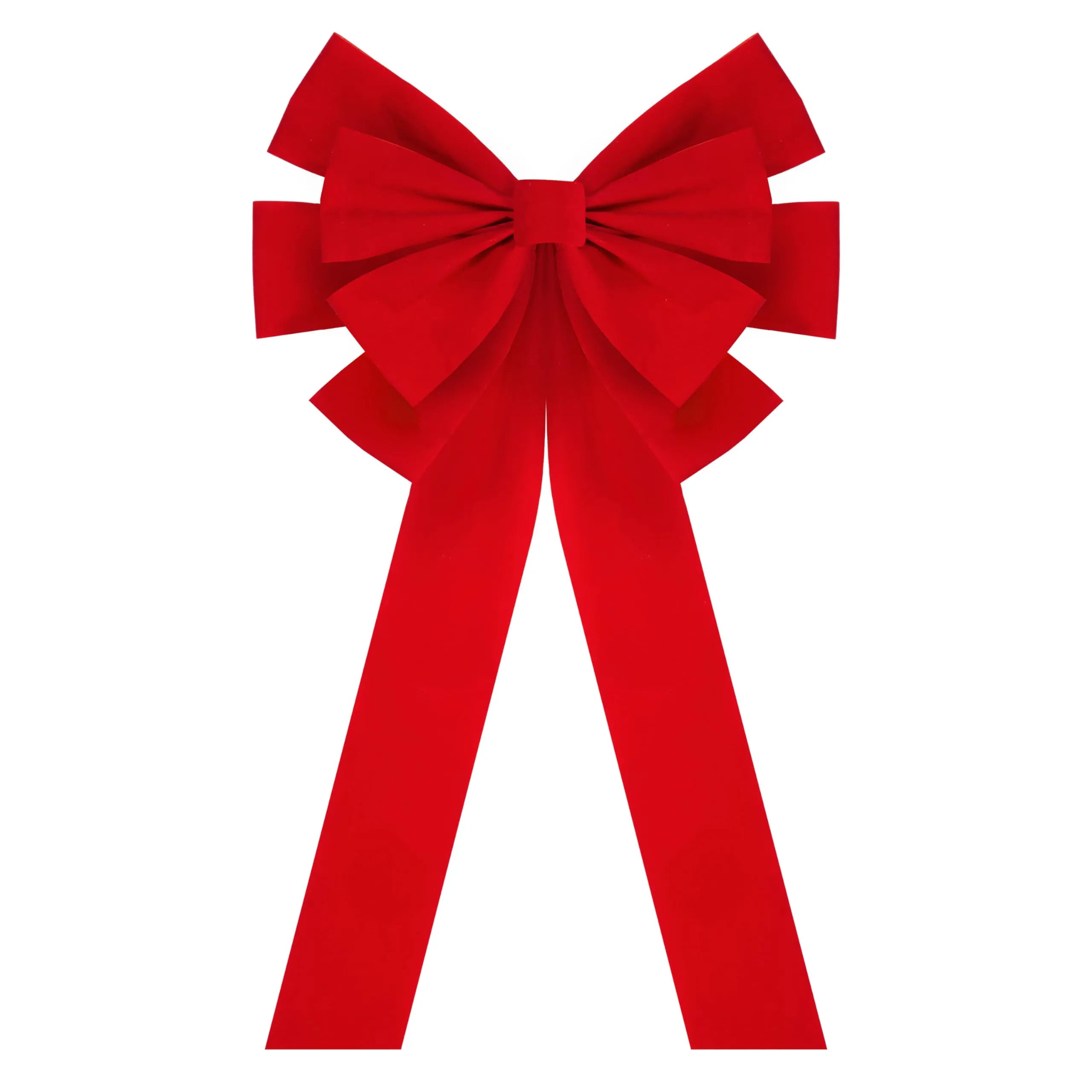 1PCS Extra Large Red Velvet Bow for Christmas 35" x 18"