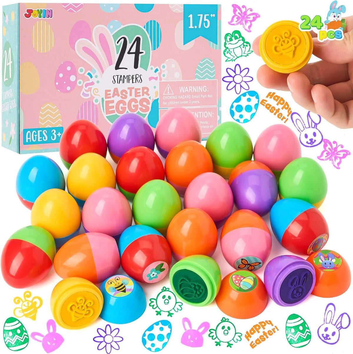 48 Easter Egg Stampers for Kids