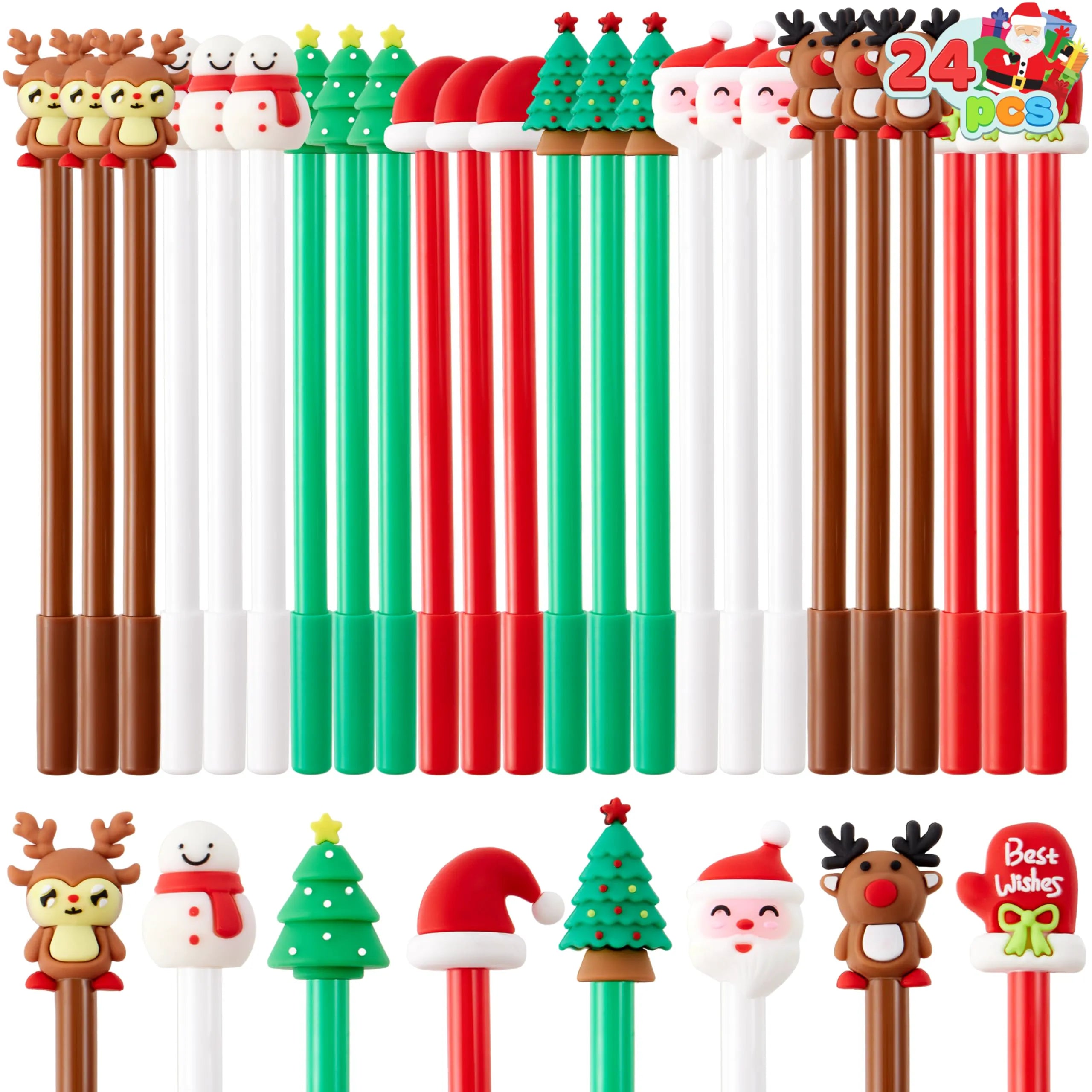 24-Pack Christmas Fun Pens
