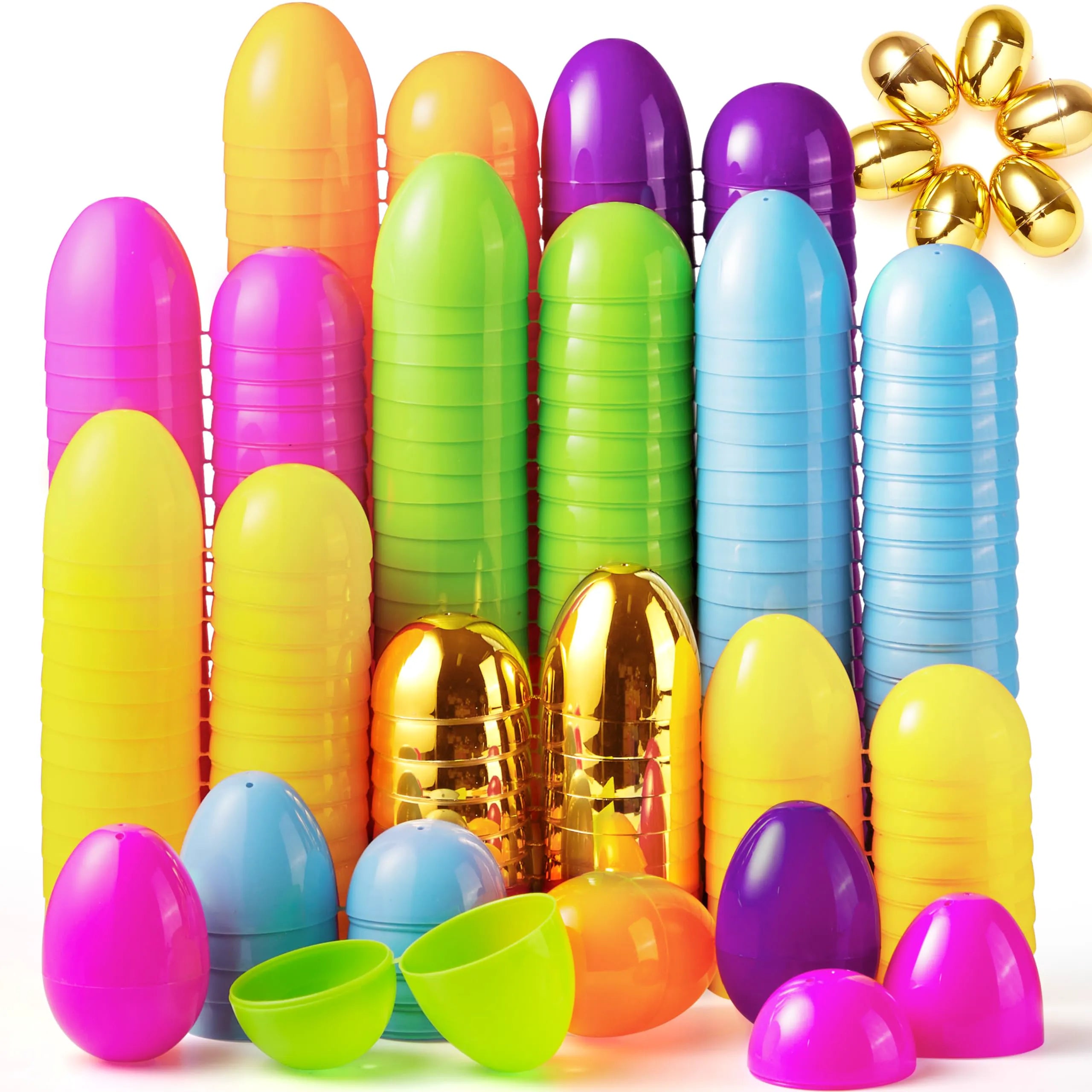 200 Large Empty Eggshells for Easter Egg Hunt - Fillable