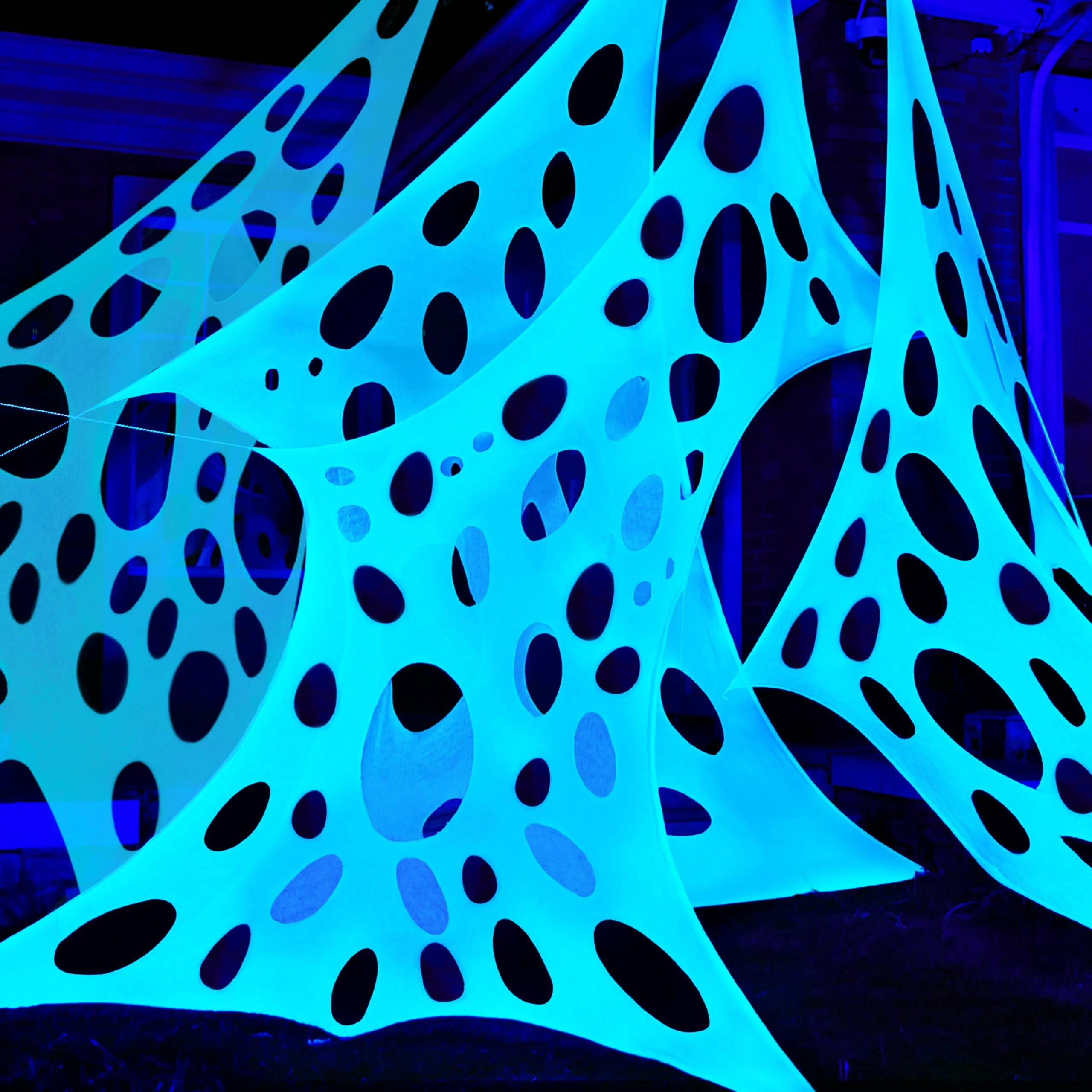 1000 sq ft Halloween Spider Web Decoration for Outdoor Use
