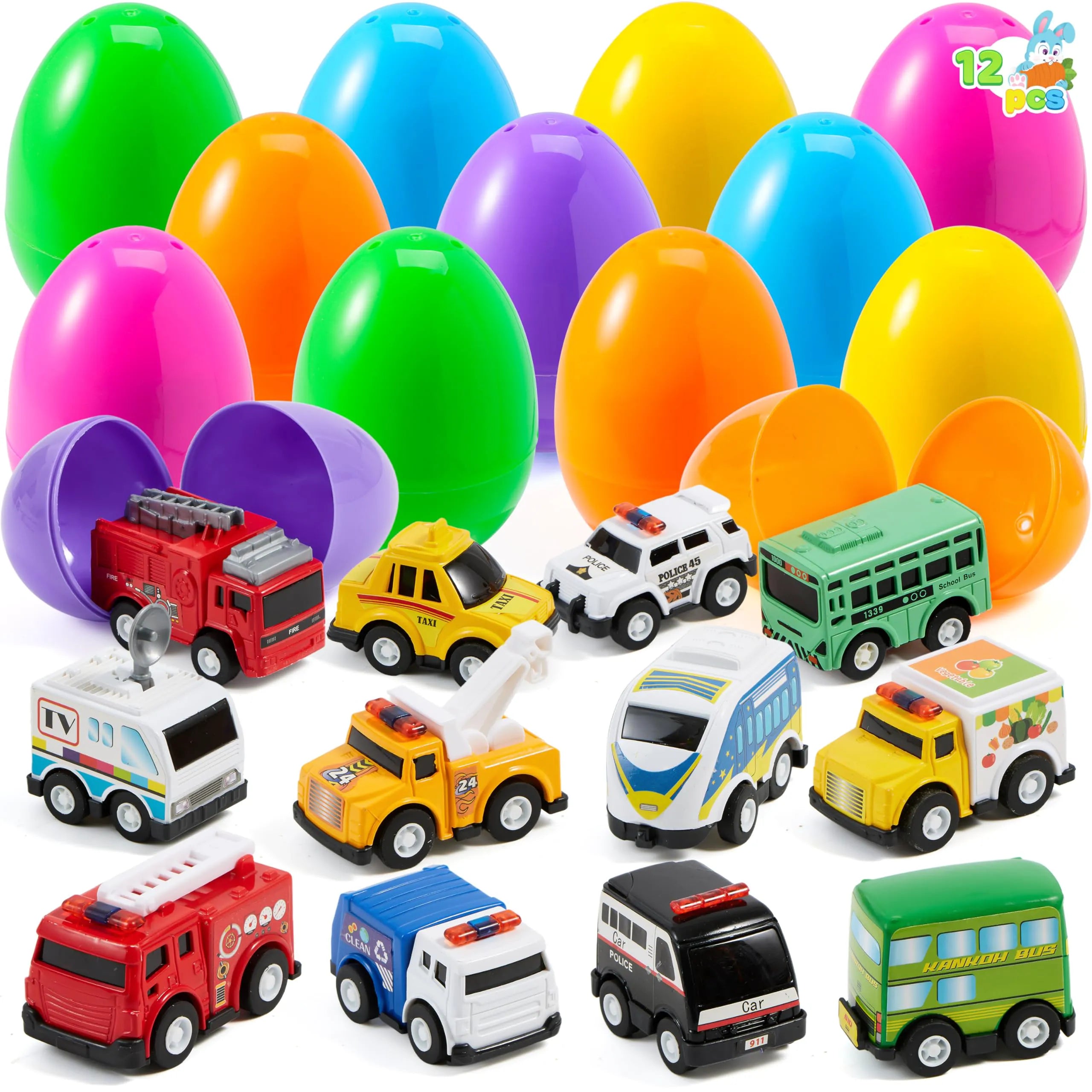 12 Prefilled Easter Eggs with Toys
