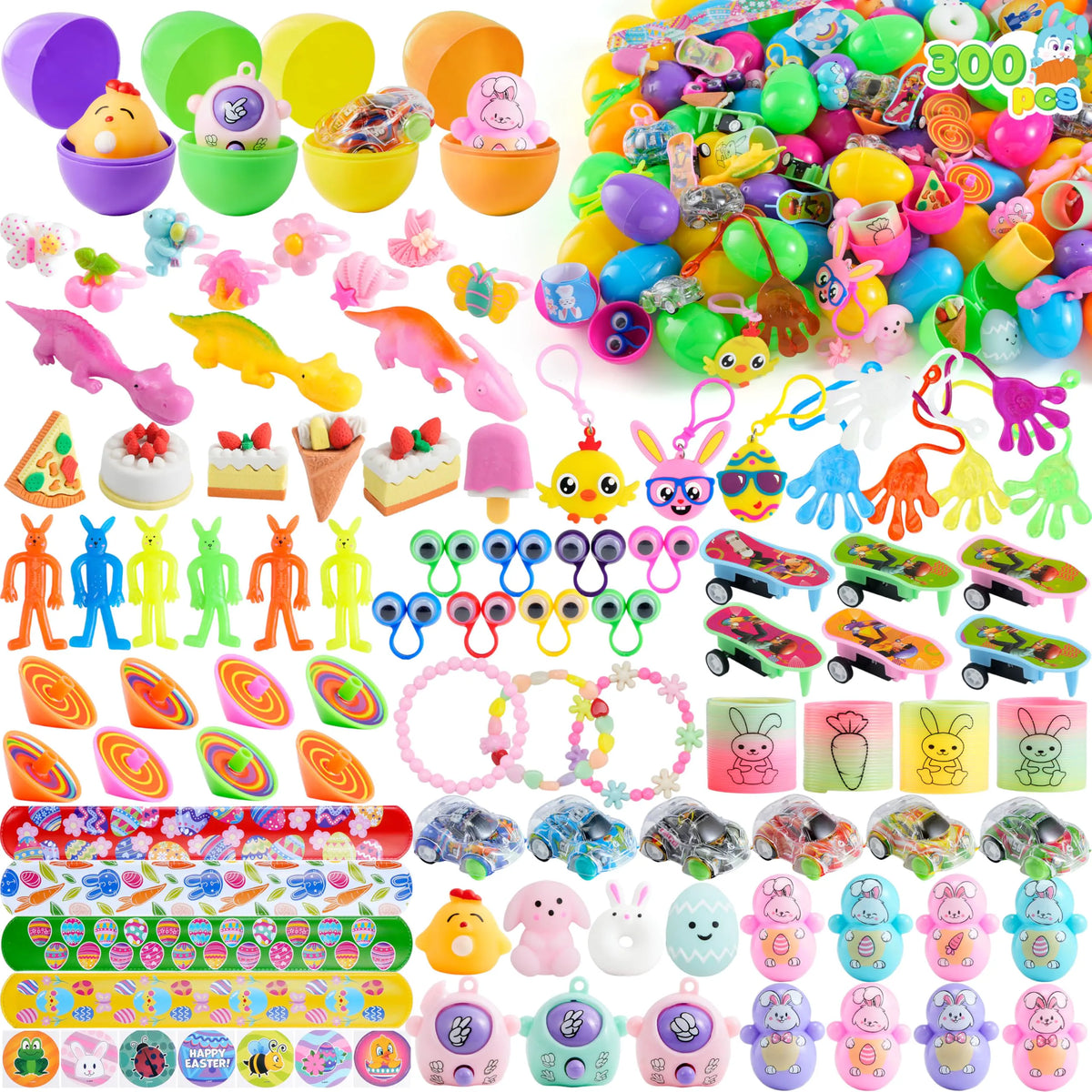 300-Pack Filled Easter Eggs with Toys