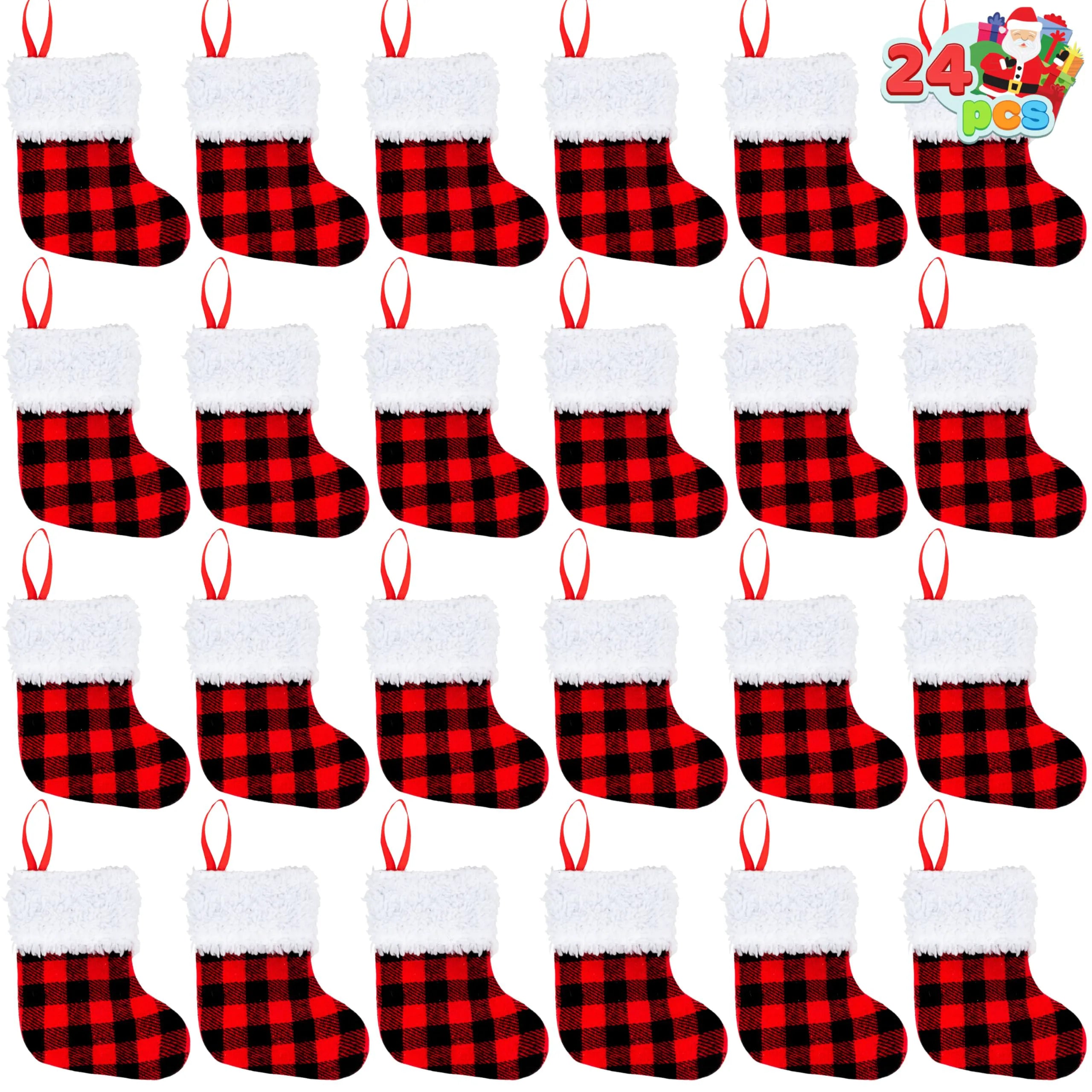 24 PCS 5 Inch Mini Christmas Stockings