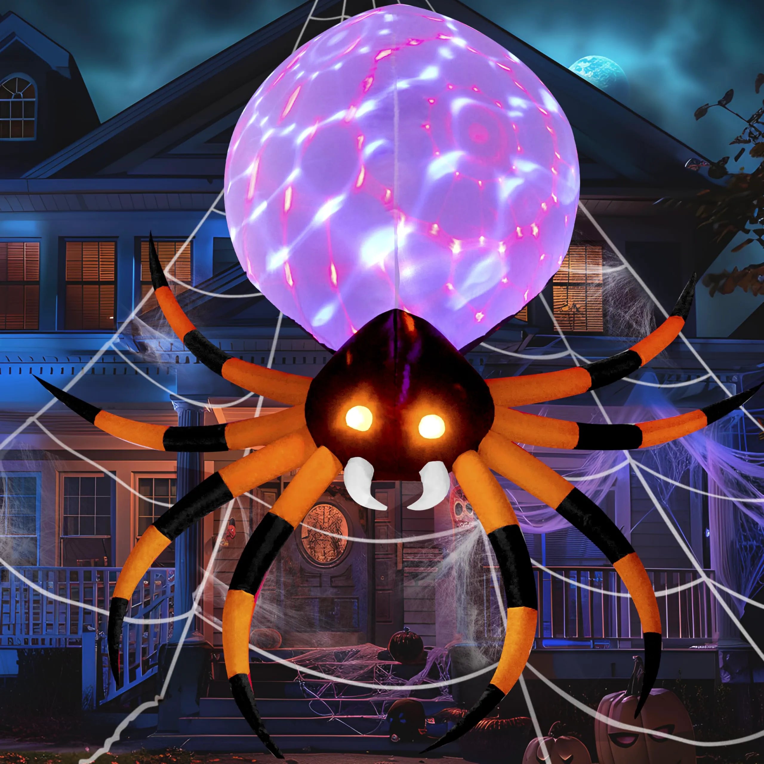 8 FT Giant Spider Halloween Inflatable Outdoor Decoration