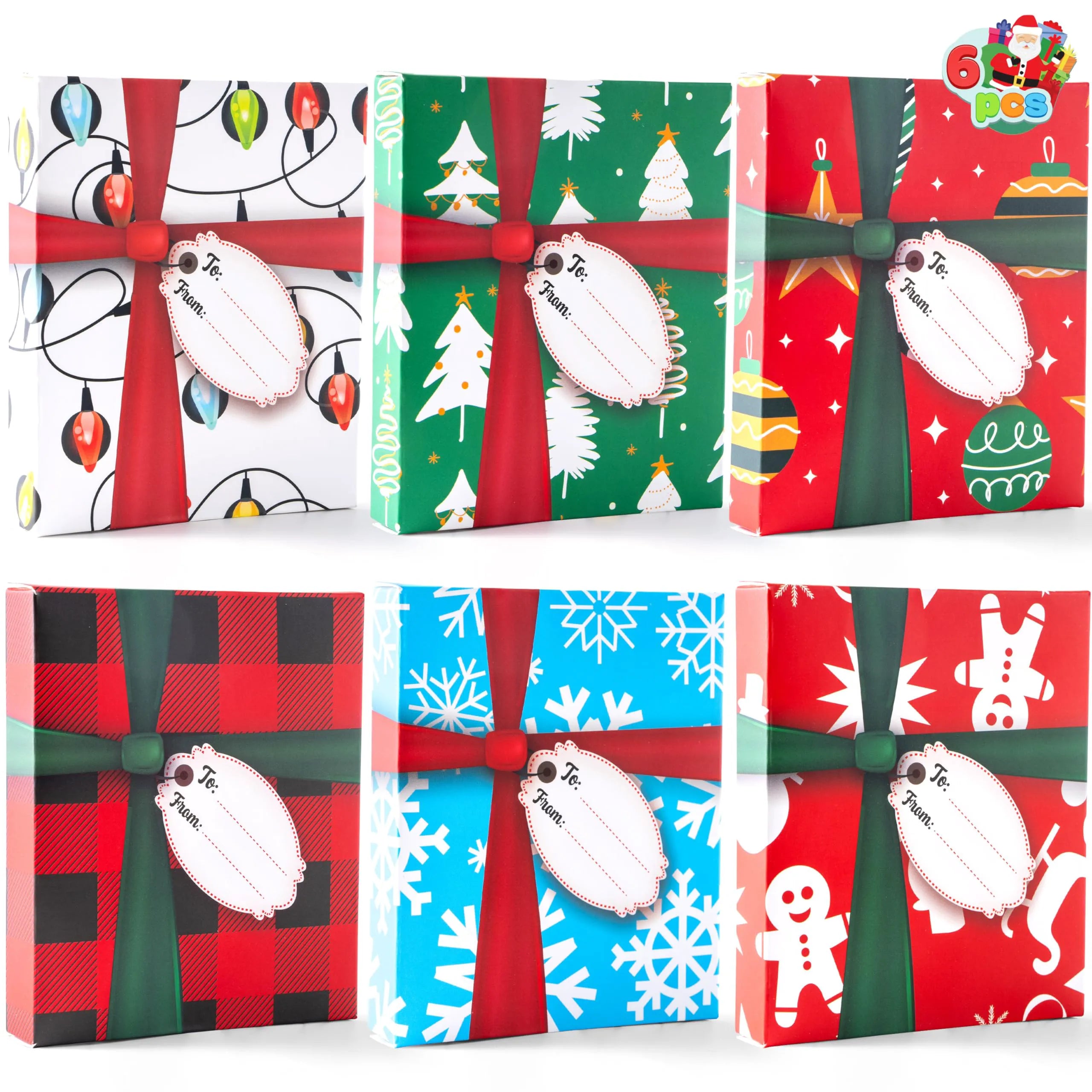 6 Christmas Card Holder Gift Boxes