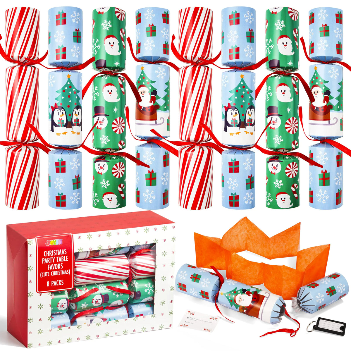 Christmas Party Table Favors (Cute Christmas) - 8 Pack