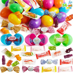 24 Pack Easter Candy-Filled Plastic Eggs