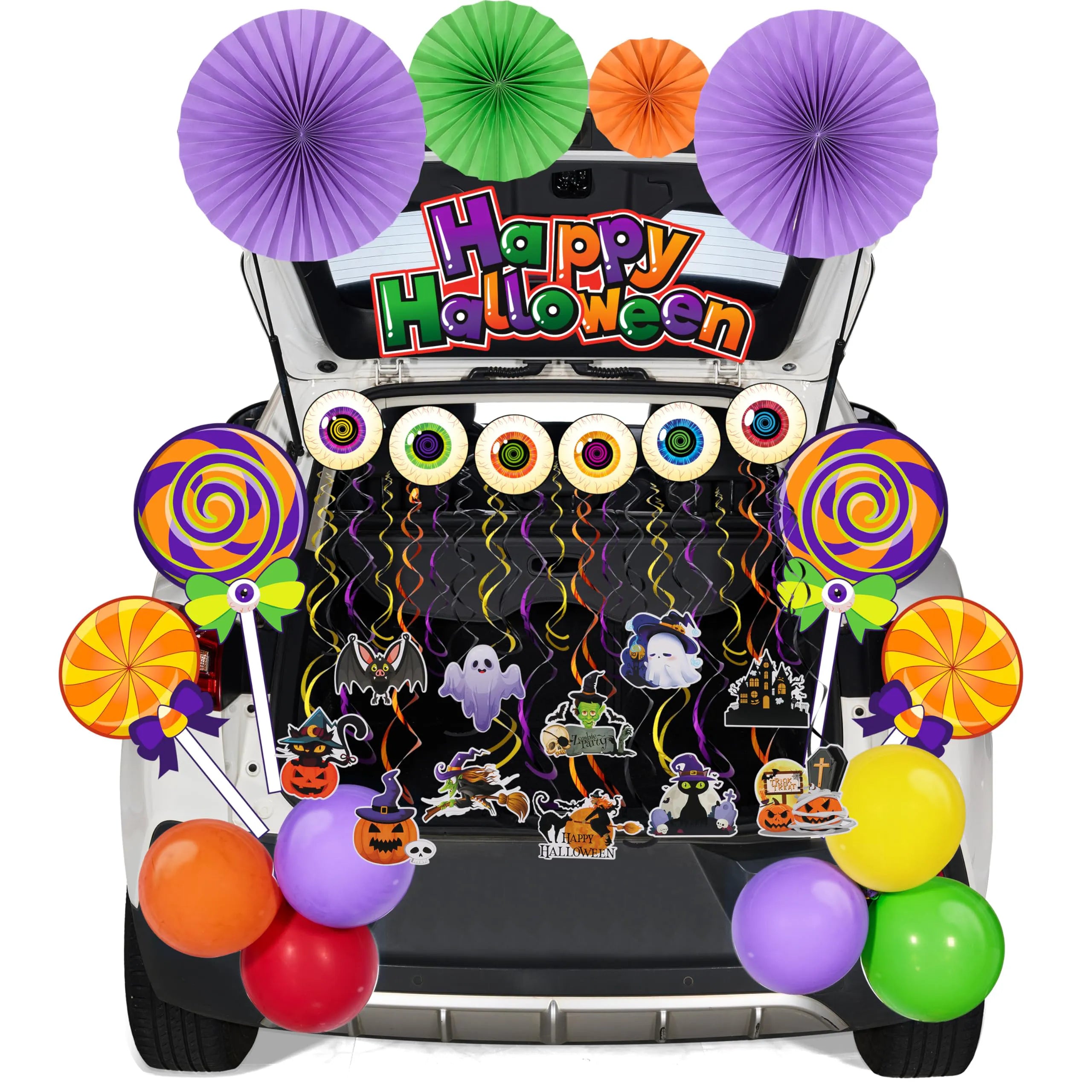 Halloween Lollipop Candy Car Decor Stickers for Trunk or Treat