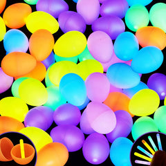 200 Prefilled Easter Glow Sticks Eggs 2.4in