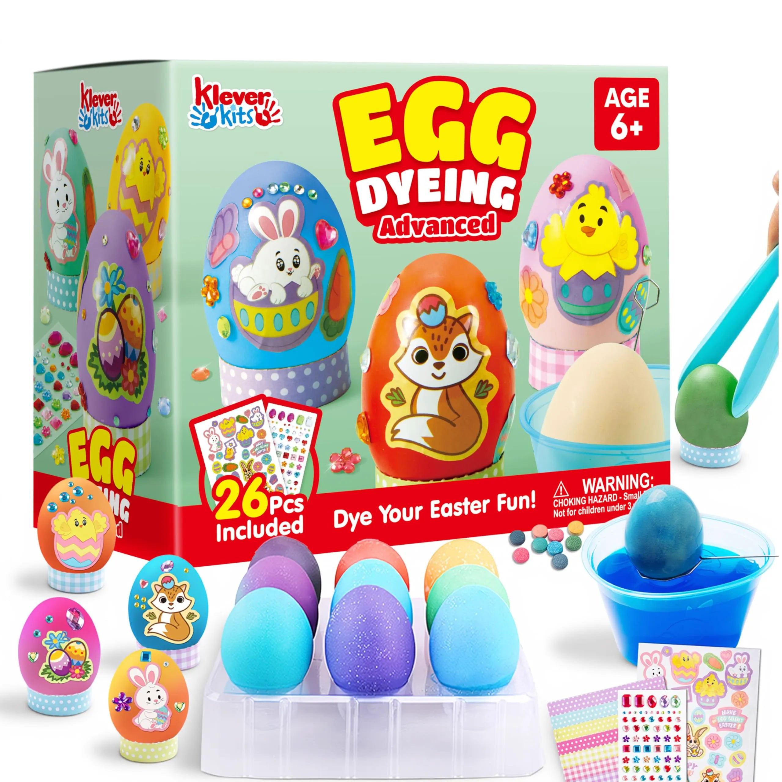 20 Pcs DIY Easter Egg Decorating Kit for Kids Party & Craft Activities