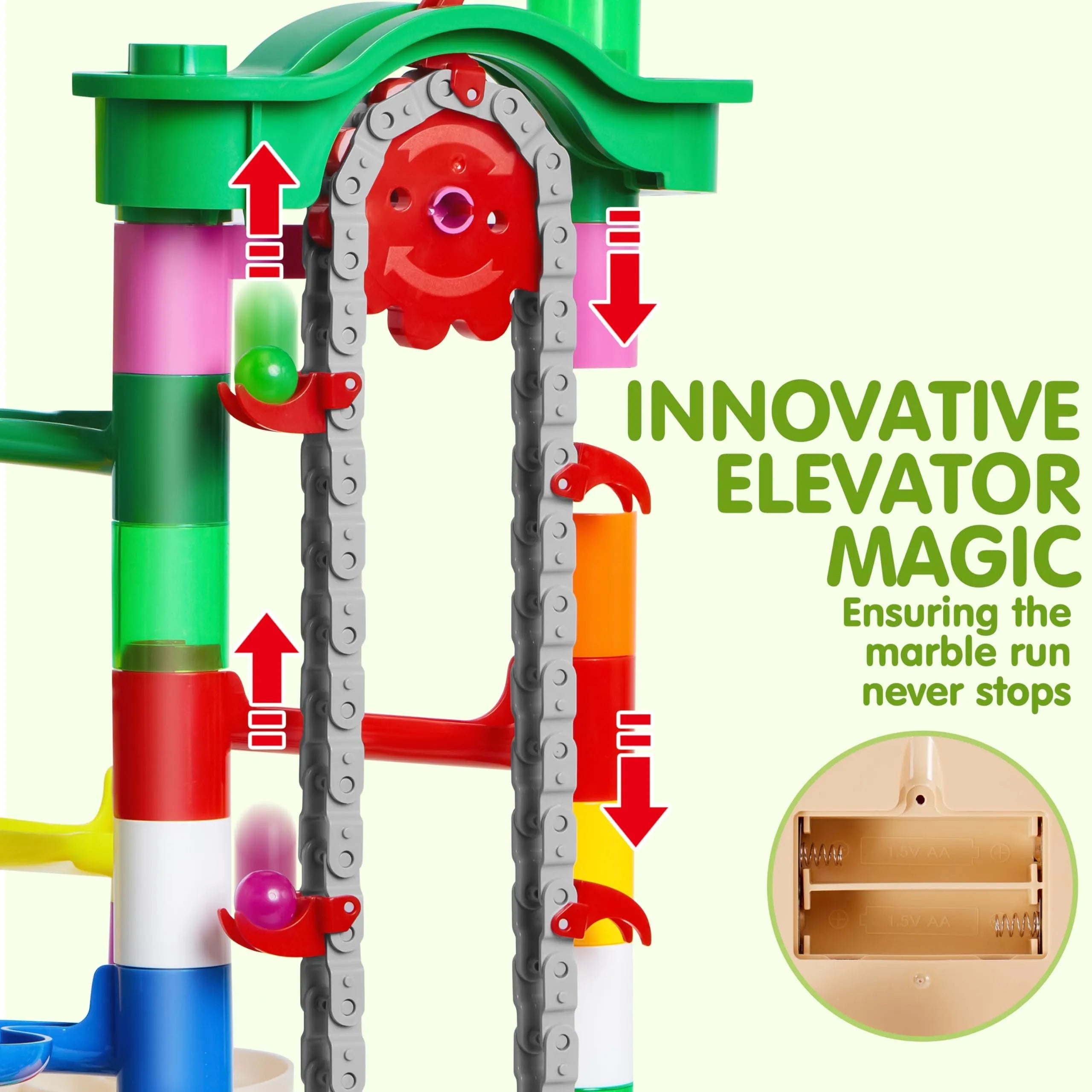 236-Piece STEM Building Blocks Toy Set with Motorized Elevator