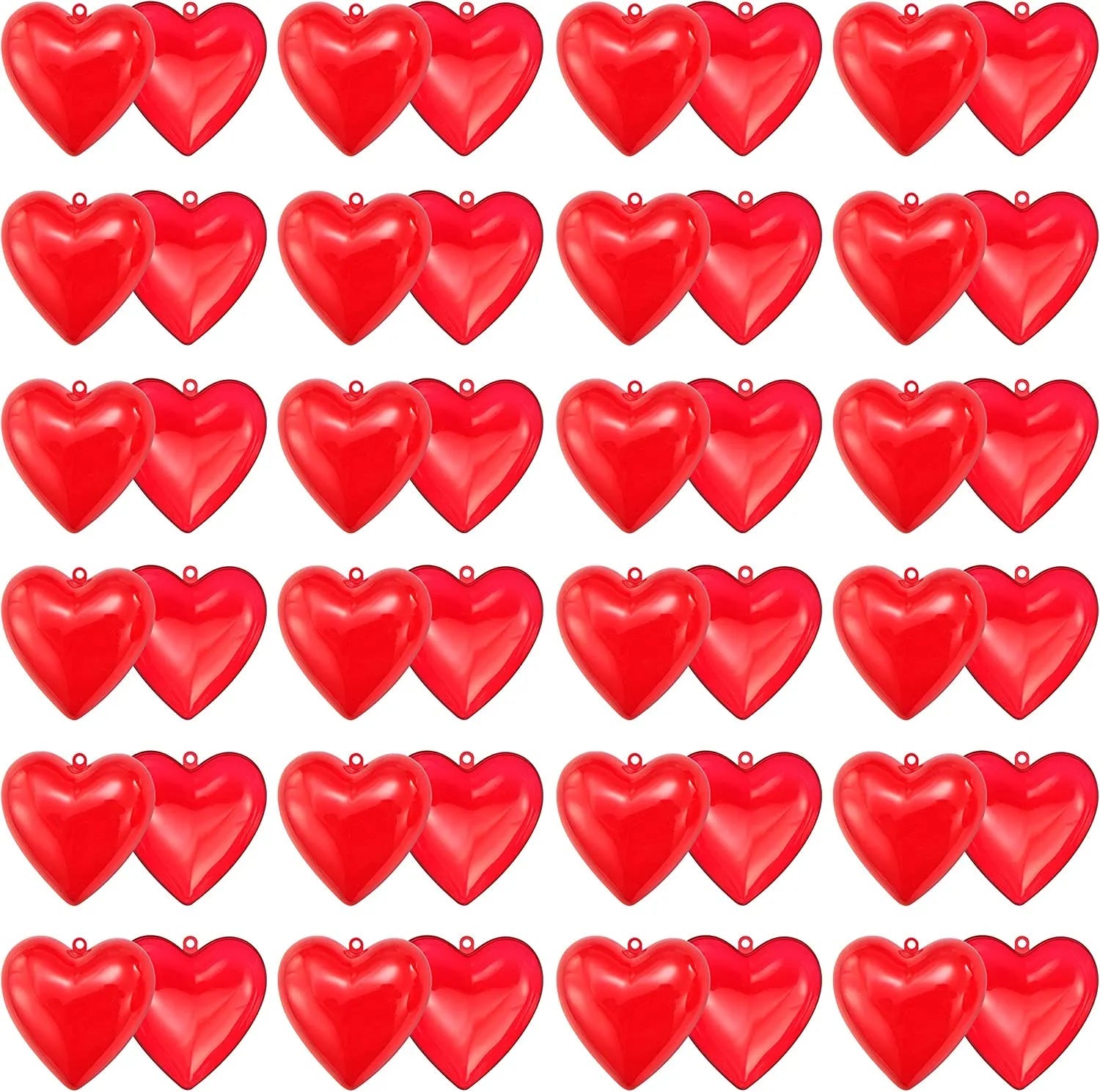 24 Prefilled Valentine's Day Hearts with Cards for Kids Classroom Exchange