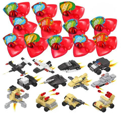 24 Prefilled Valentine's Day Hearts with Cards for Kids Classroom Exchange