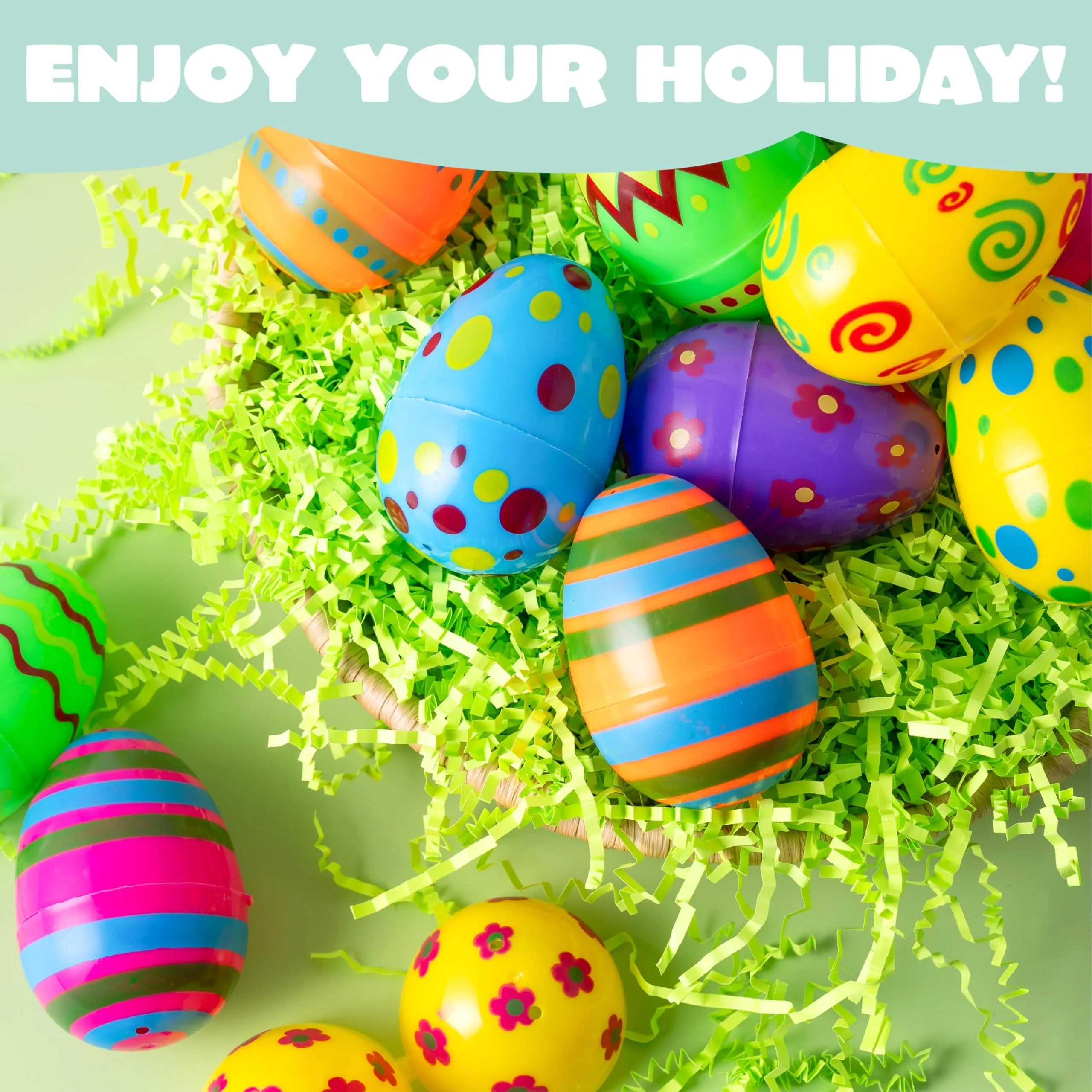 24 Pack 3.15-Inch Colorful Plastic Easter Egg Shells, Fillable Empty Eggs Bulk for Easter Egg Hunt