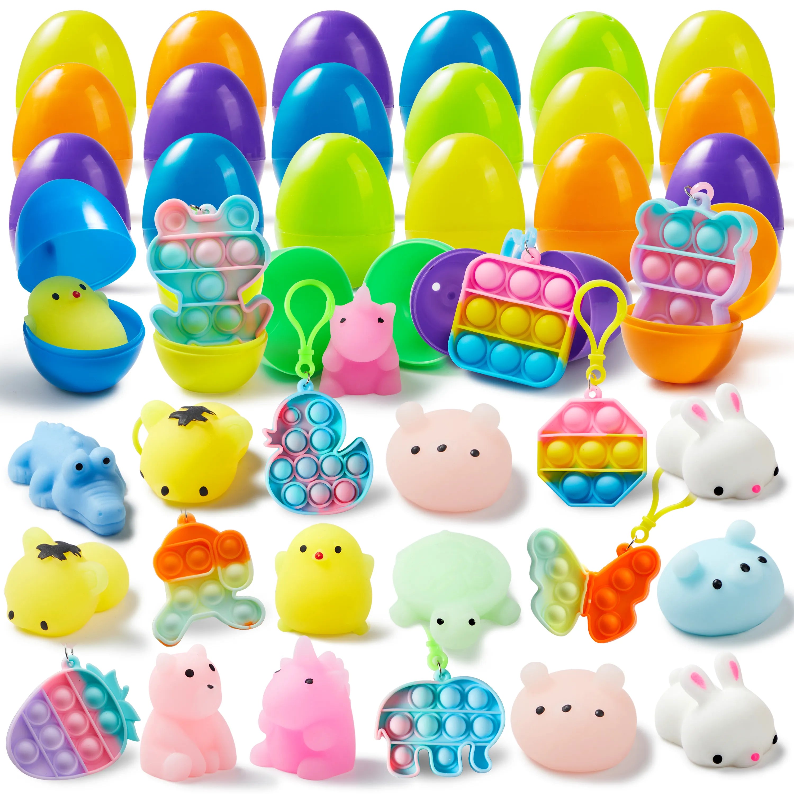 24 Assorted Prefilled Easter Eggs (2.36 in)