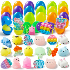 24 Assorted Prefilled Easter Eggs (2.36 in)