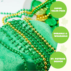 24Pcs St. Patrick’s Day Necklaces Set