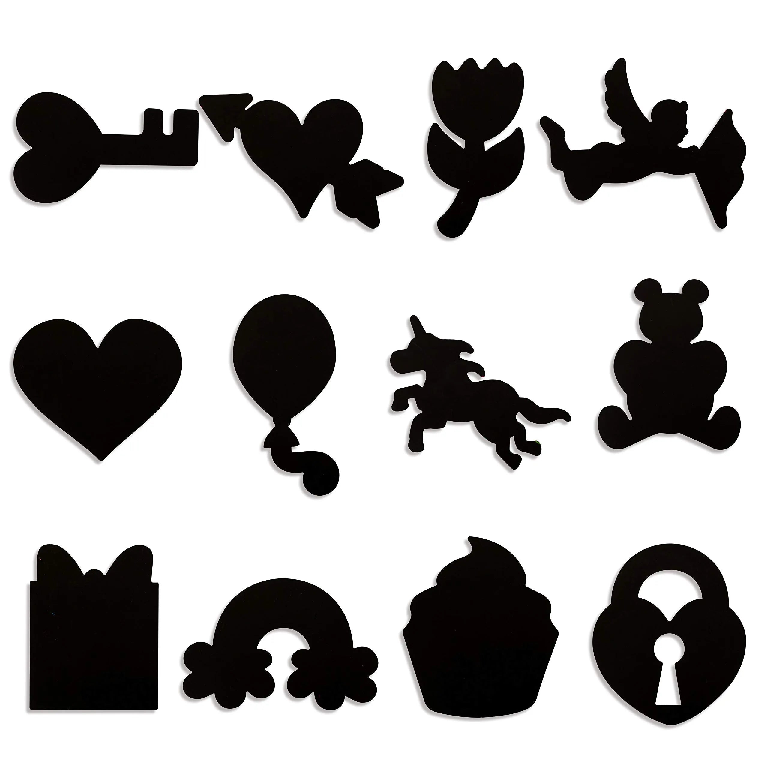 28 Sets Valentine's Day Scratch Paper for Kids