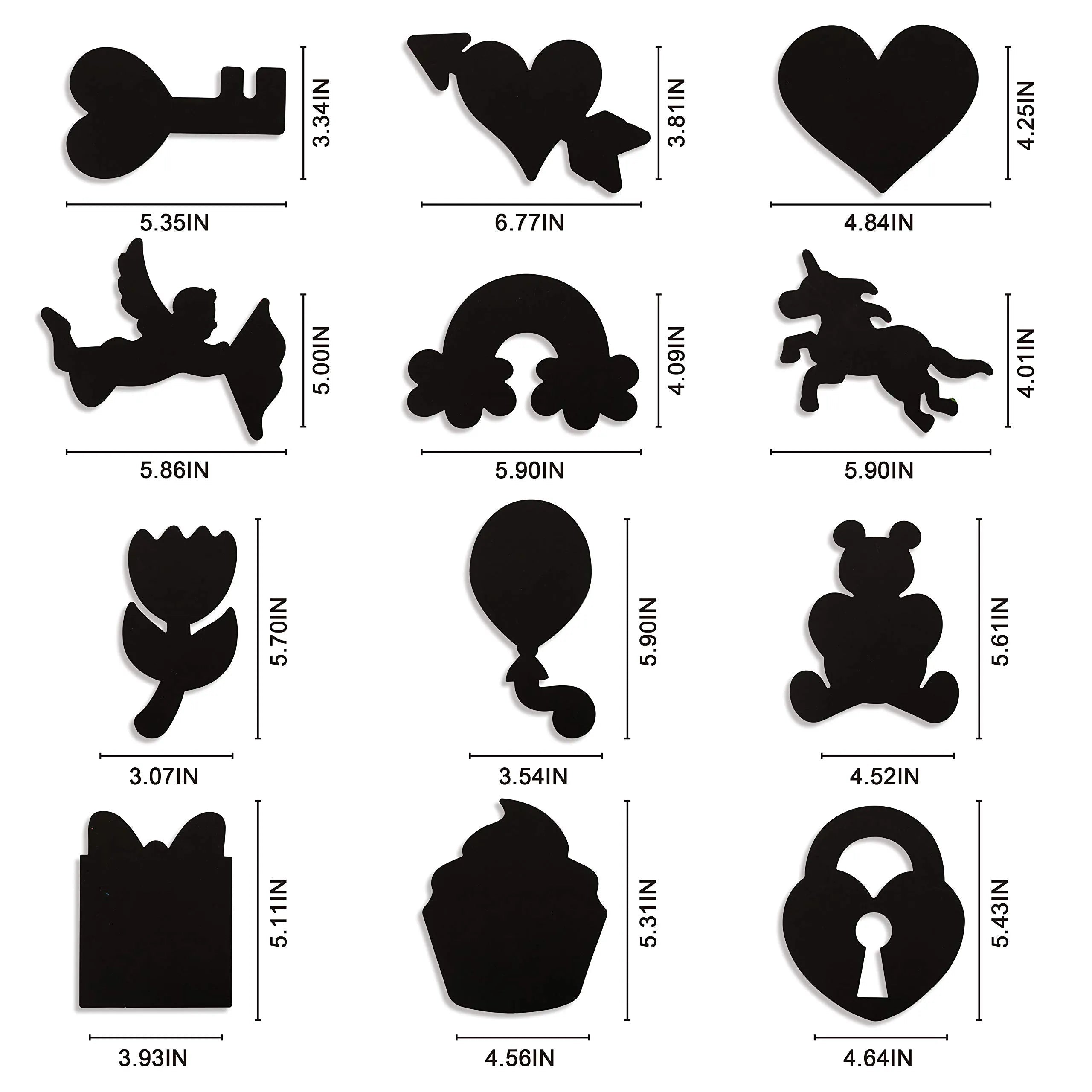 28 Sets Valentine's Day Scratch Paper for Kids