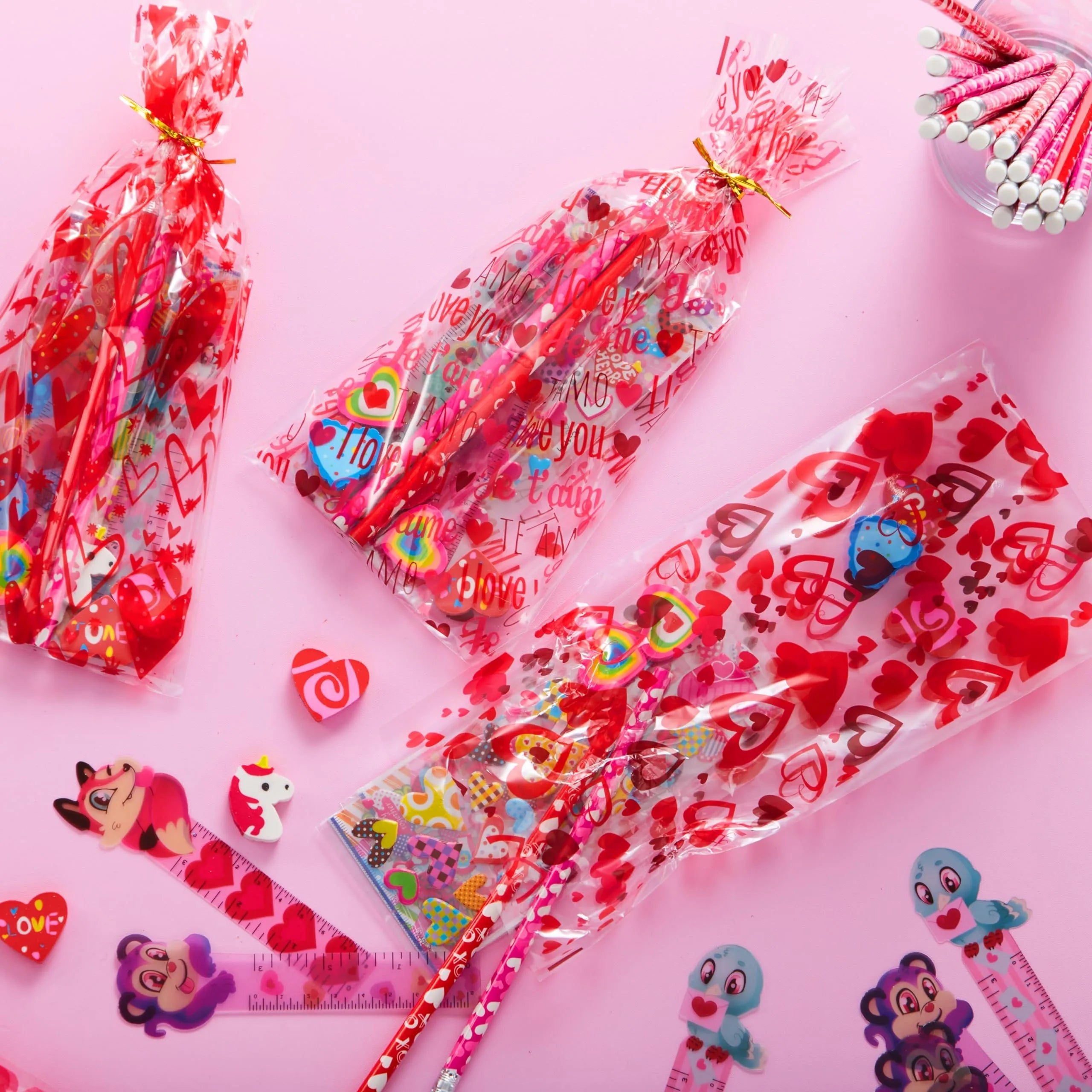 28 Pack Valentines Day Stationery Set Assorted for Kids Exchange Gift