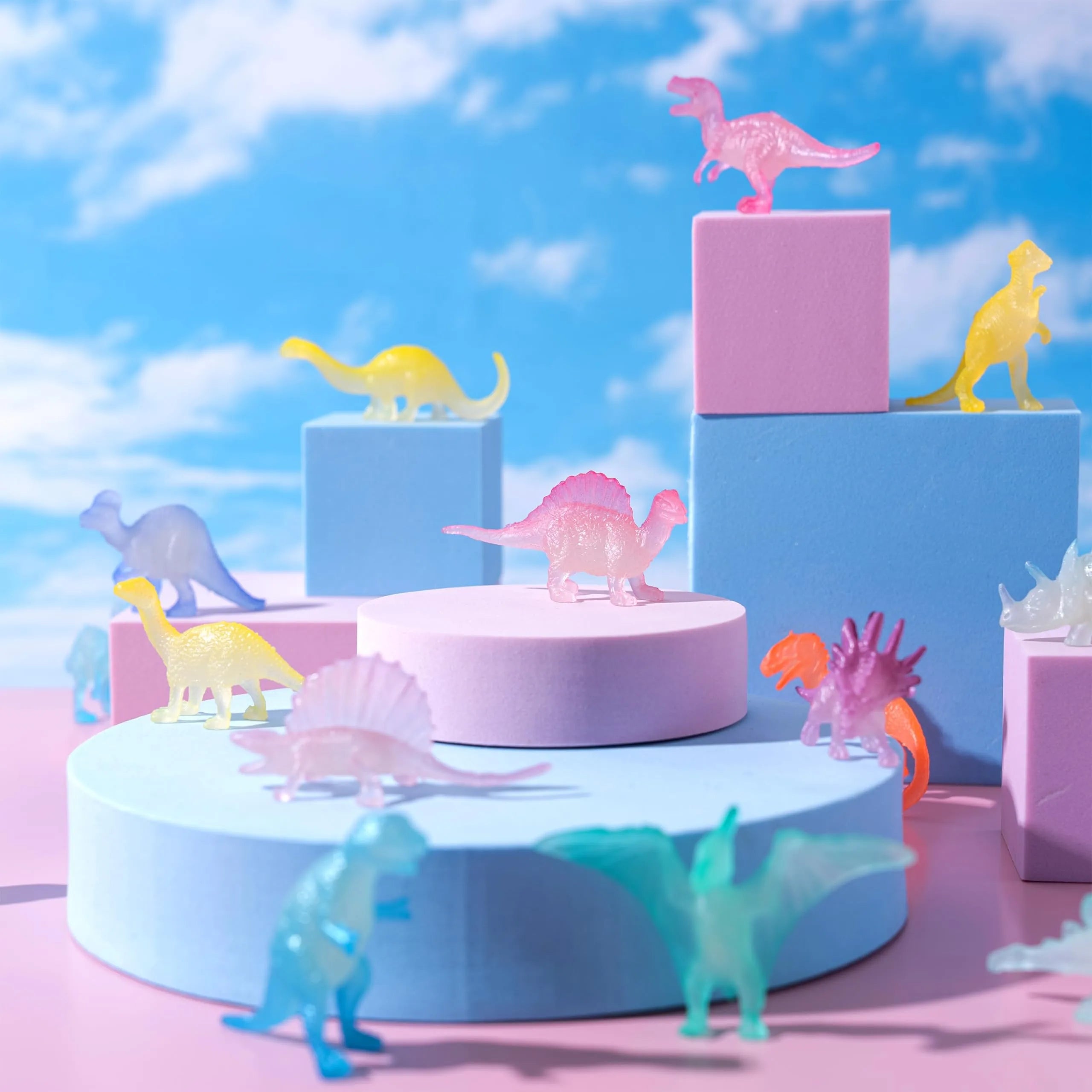 28 Pack Valentine's Day Cards with Glow-in-the-Dark Dinosaur Toys for Kids Classroom Exchange