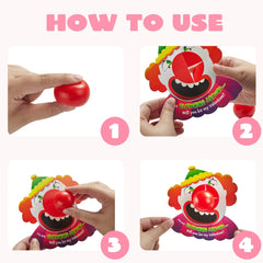 28Pcs Kids Valentine's Cards with Mini Squeeze Balls Set - Classroom Exchange Gifts