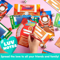 28-Pack Sports Balls with Kids Valentine's Cards