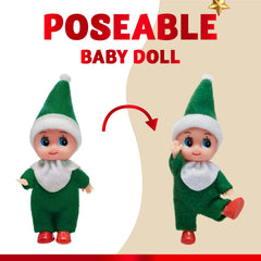 2 Pack Christmas Elf Plush Doll - Tiny Soft Plush Toy