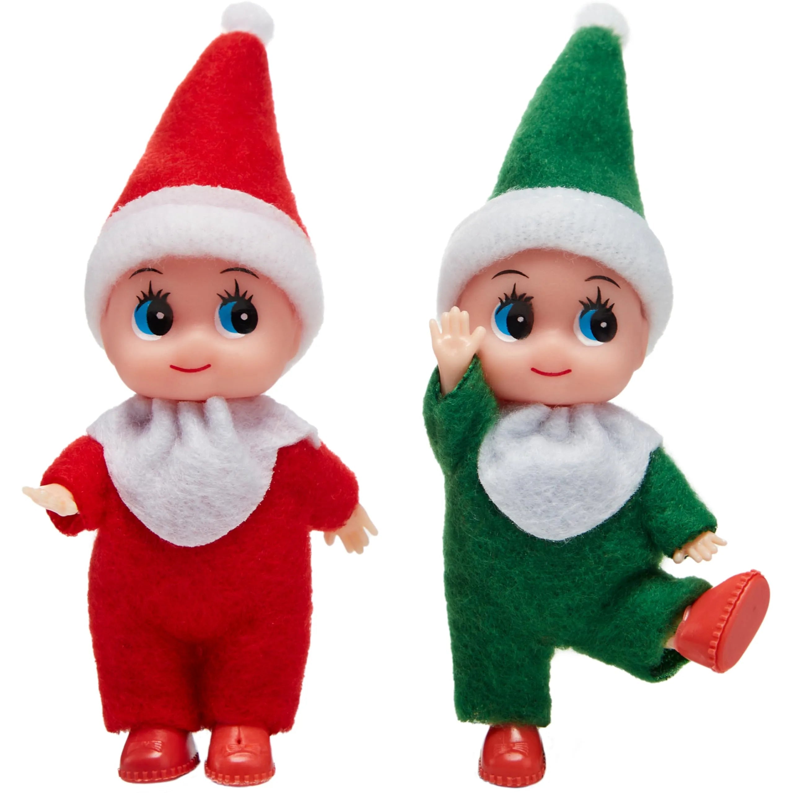 2 Pack Christmas Elf Plush Doll - Tiny Soft Plush Toy
