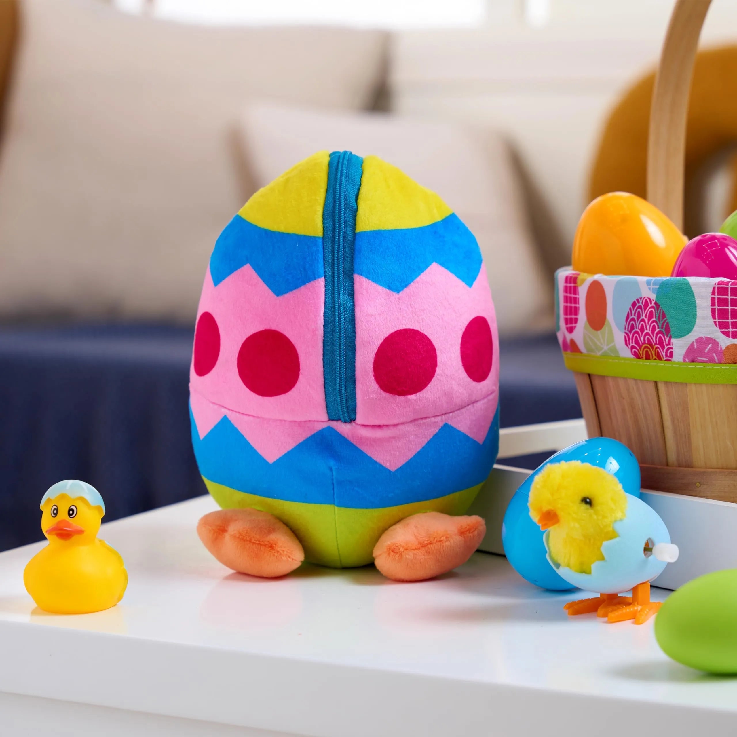 2-Pack Plush Hiding Bunny and Chick
