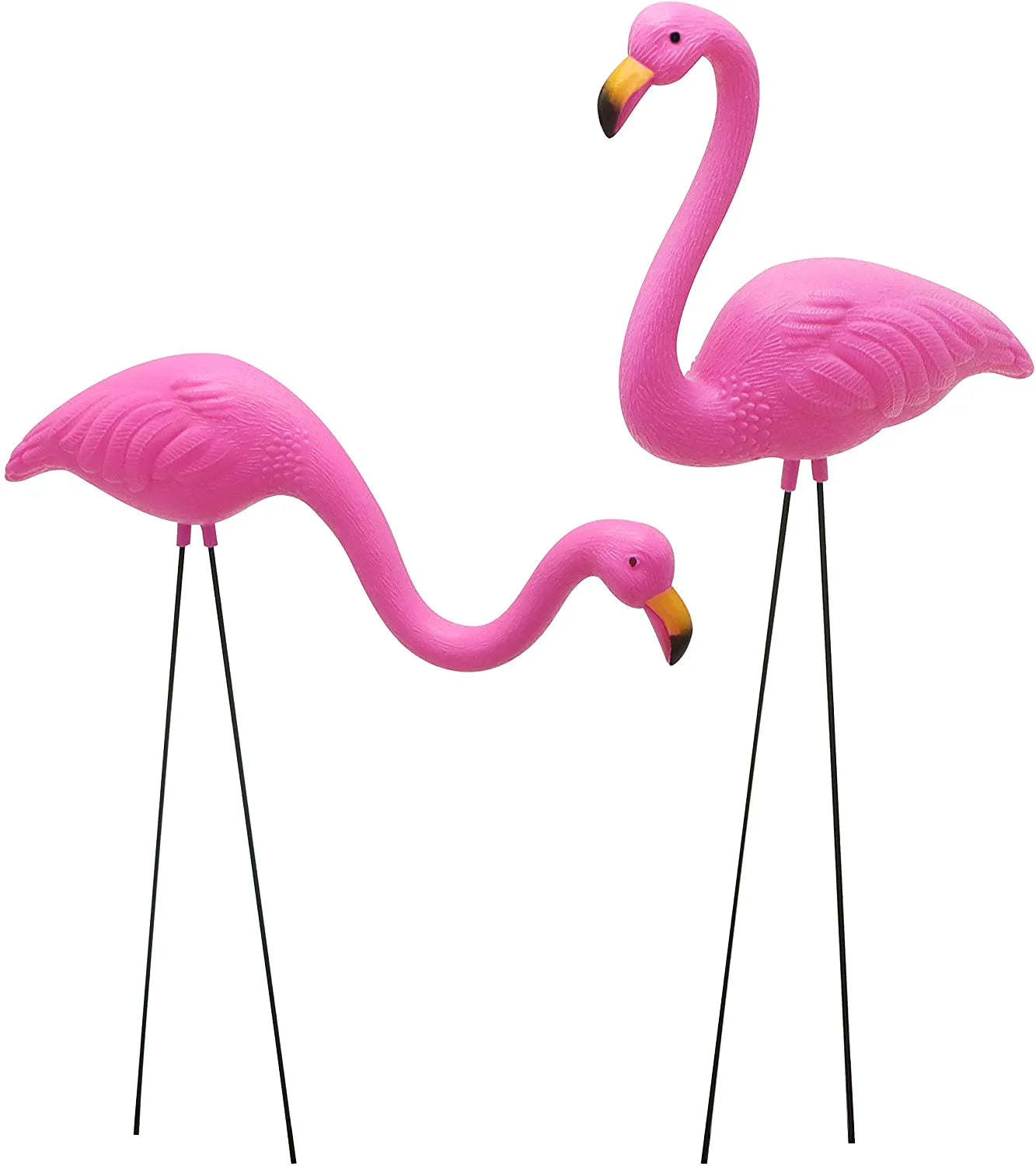 Small Flamingo Yard Ornament, Set of 2