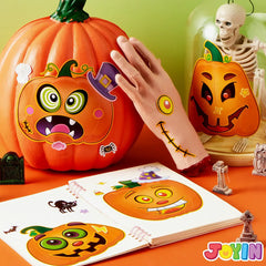 72 Halloween Pumpkin Stickers for Kids Party Favors