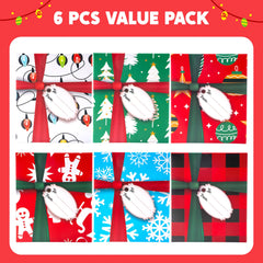 6 Christmas Card Holder Gift Boxes