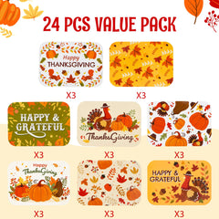 24-Pack Thanksgiving Leftover Containers with Lids