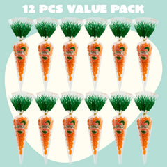 12 Pcs Easter Candy with Carrot Bags