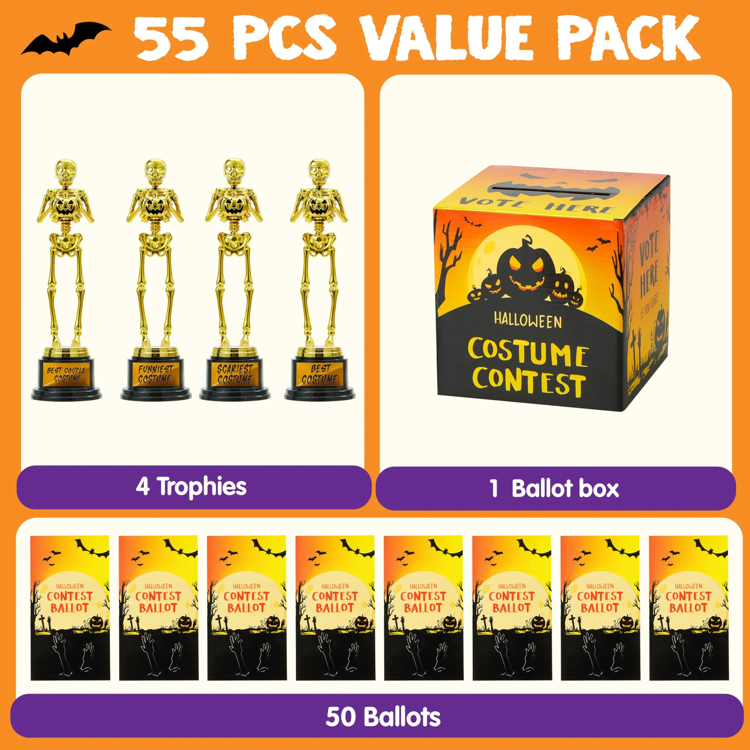 Halloween Costume Contest Ballot Card Box