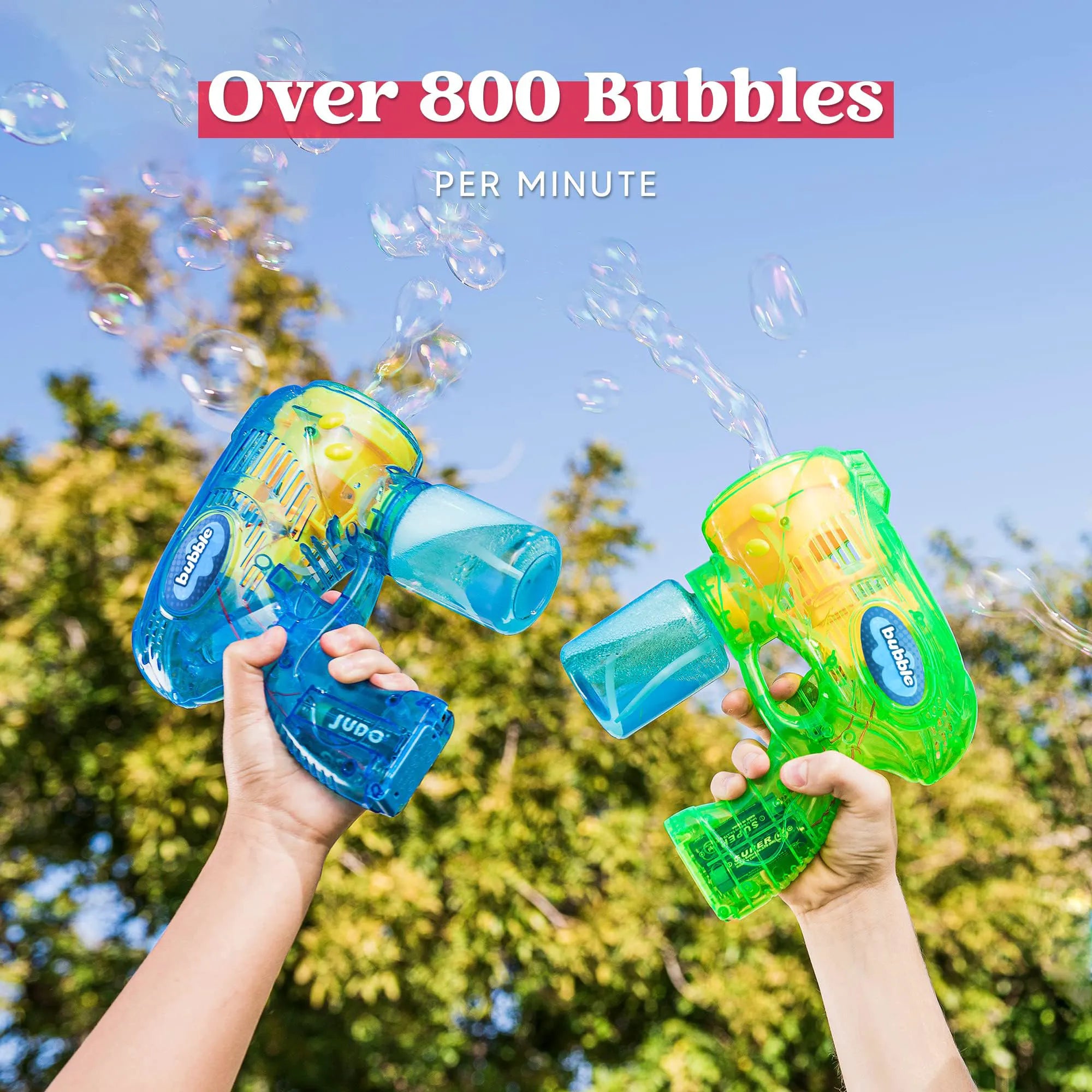 Bubble Guns (2-Pack) - Green & Blue