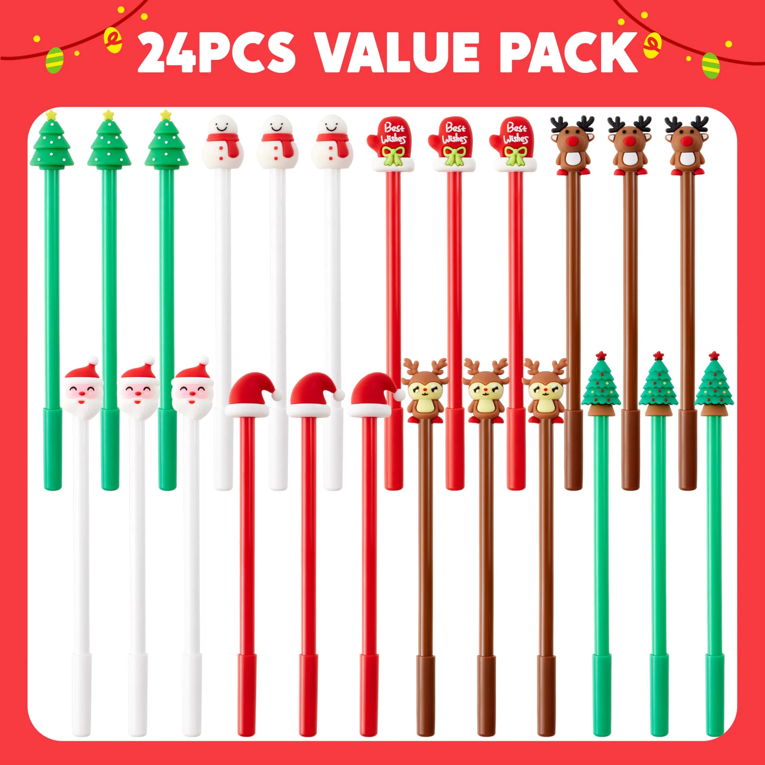 24-Pack Christmas Fun Pens