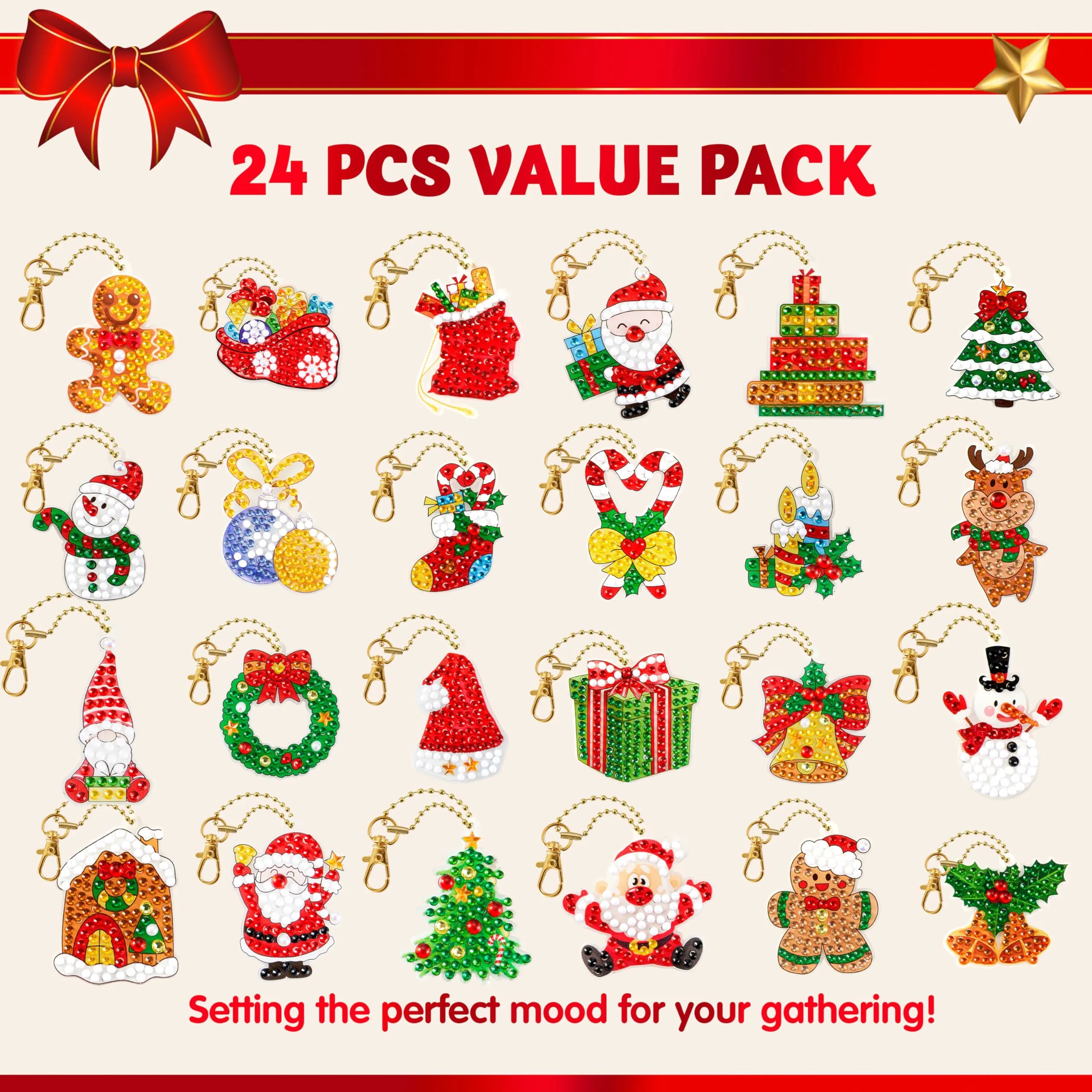 Christmas Advent Calendar Gem Painting Kit