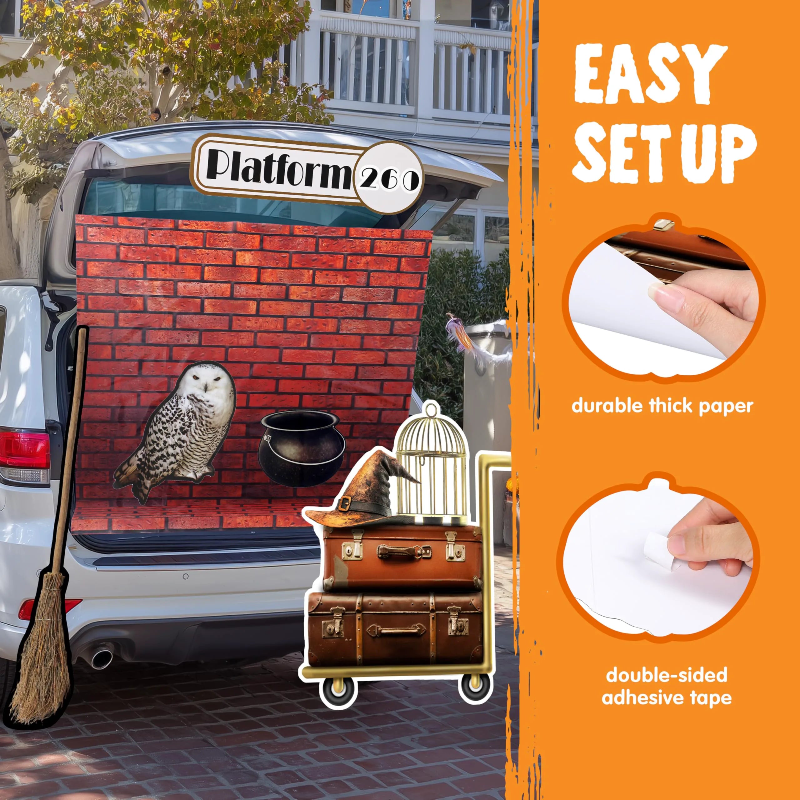 Halloween Magic Platform Car Decorations Kit
